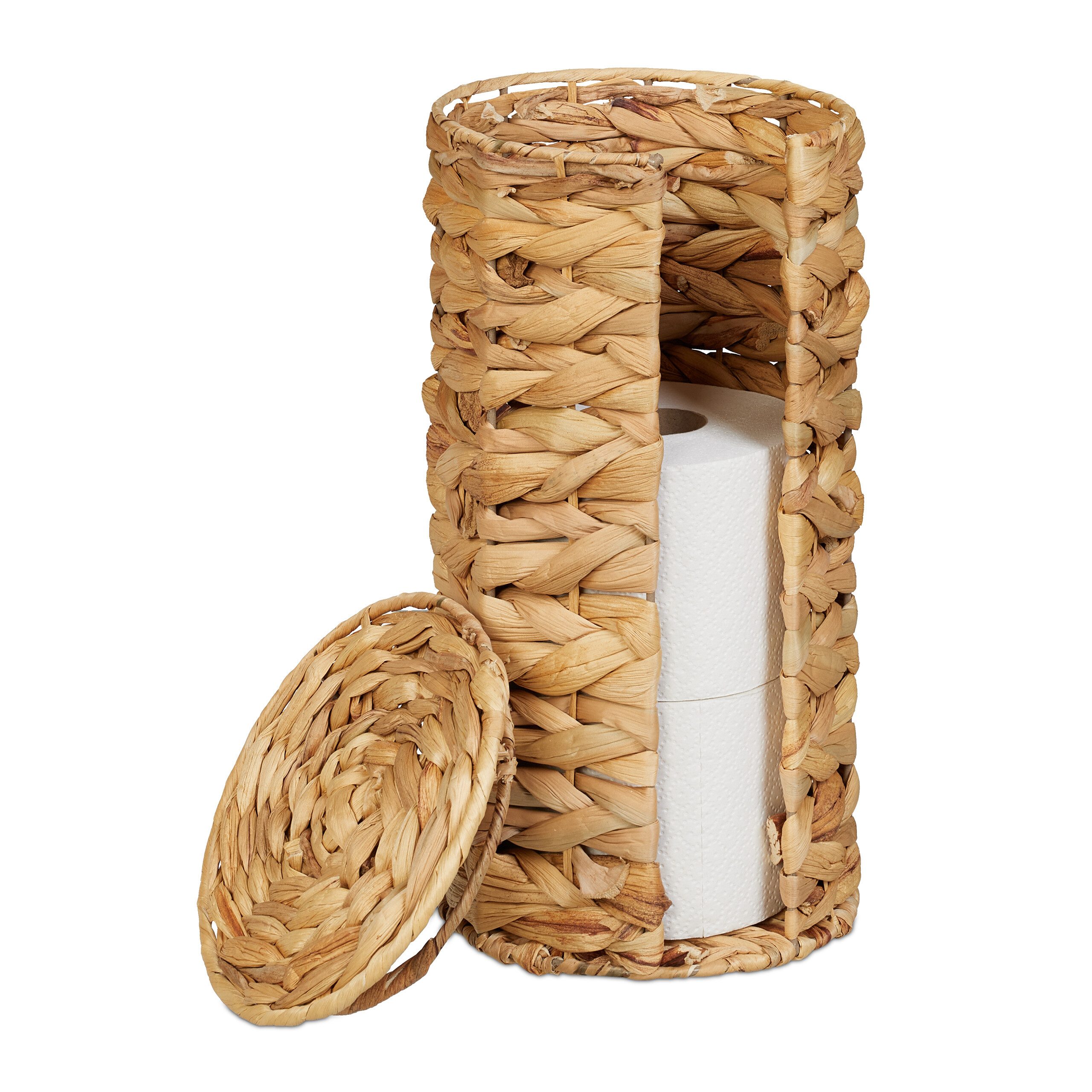 relaxdays Toiletten-Ersatzrollenhalter Toilettenpapier Aufbewahrung 3 Rolle günstig online kaufen