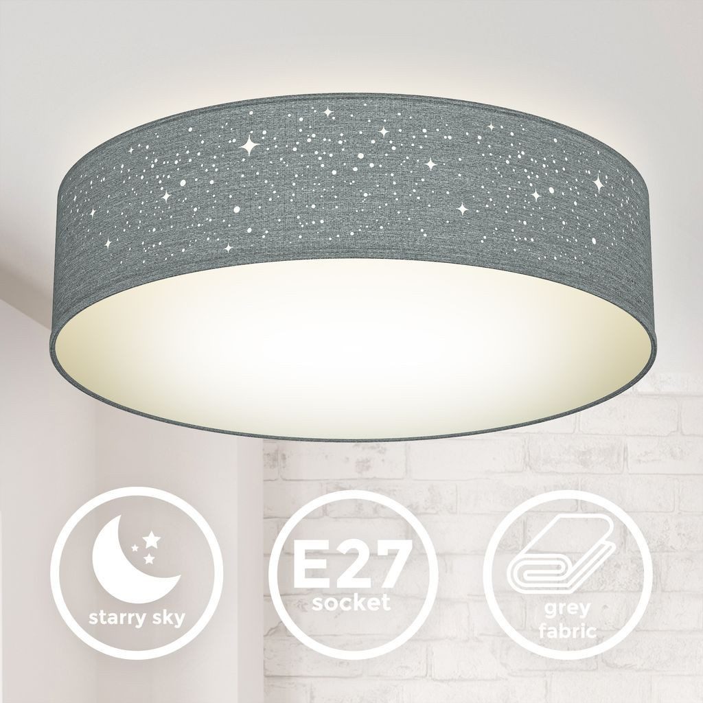 B.K.Licht LED Deckenleuchte BKL1346, ohne Leuchtmittel, 2700K - Extra-Warmweiß