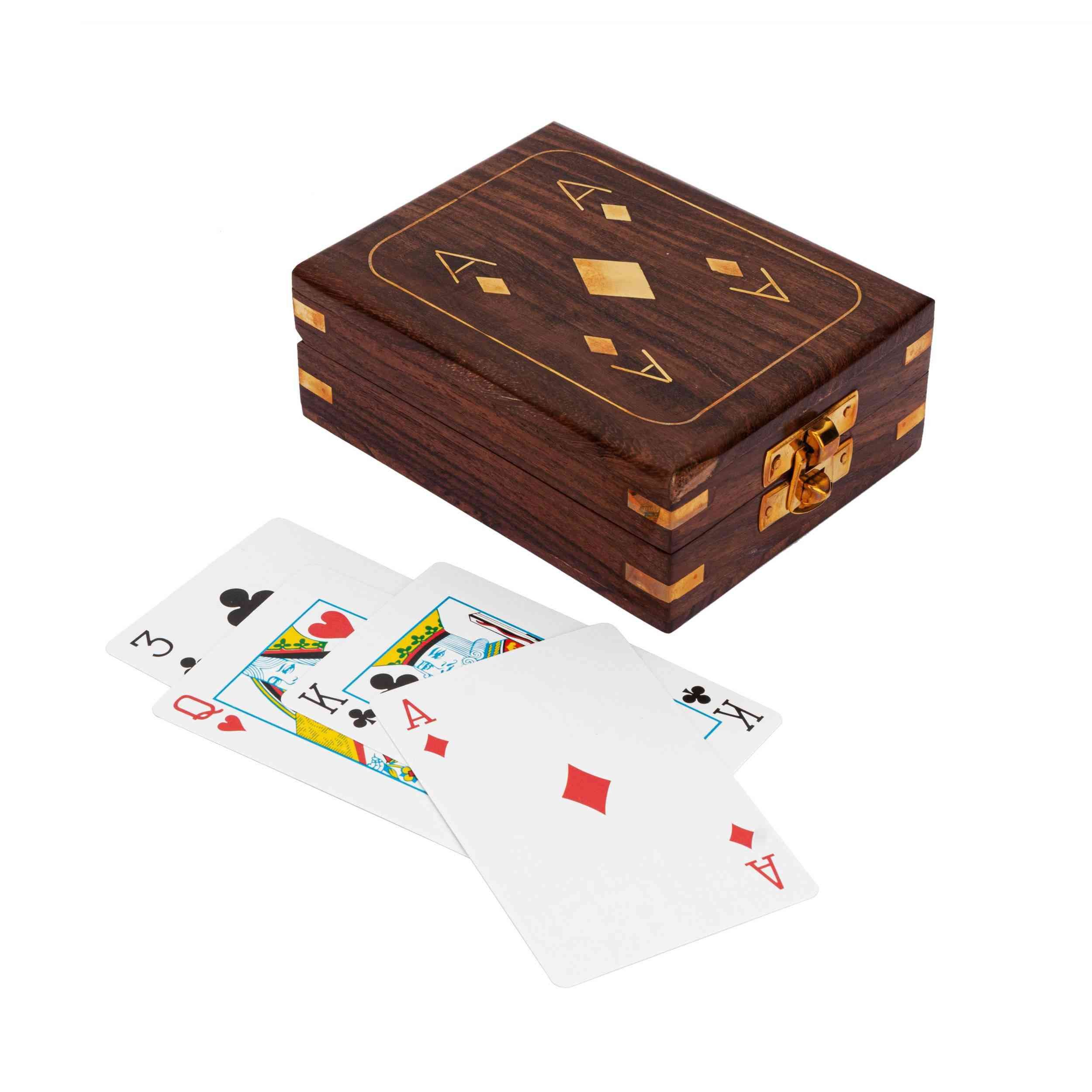 NKlaus Dekofigur Einfache Spielkartenbox
