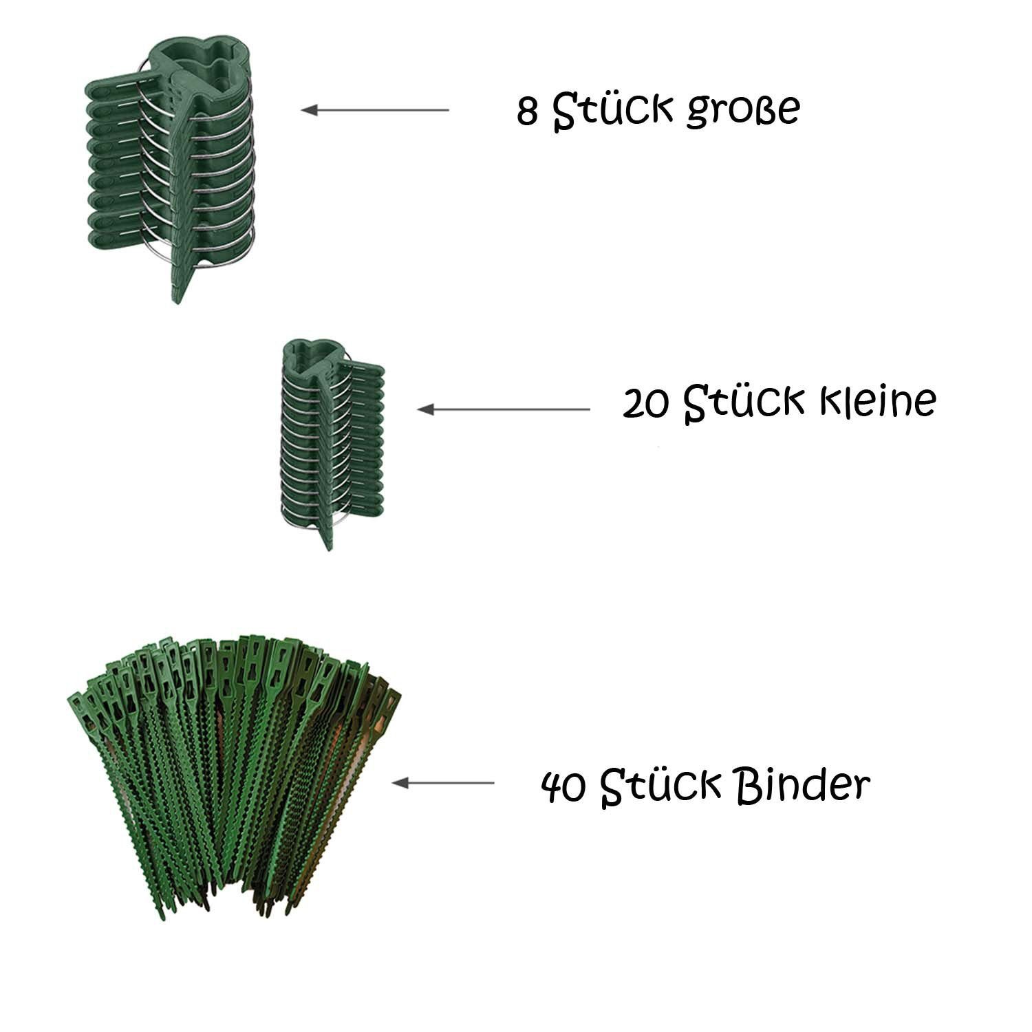 varivendo Rankhilfe Pflanzenklammer- Set 68 Stück günstig online kaufen