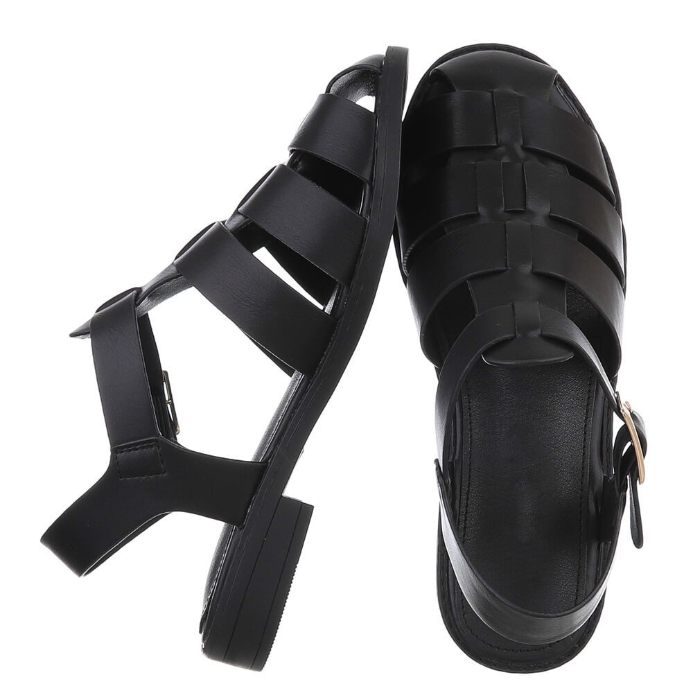 Ital-Design Modische Damen-Sandalen mit Schnalle für günstig online kaufen