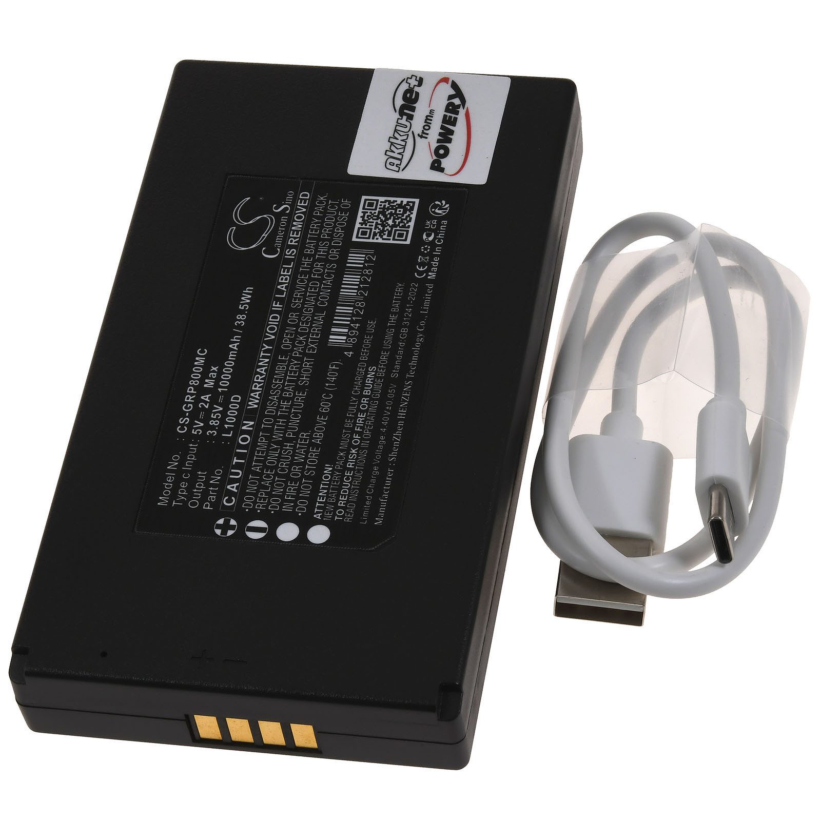 Powery Akku für GardePro Typ LN800 Kamera-Akku 10000 mAh (3.85 V)