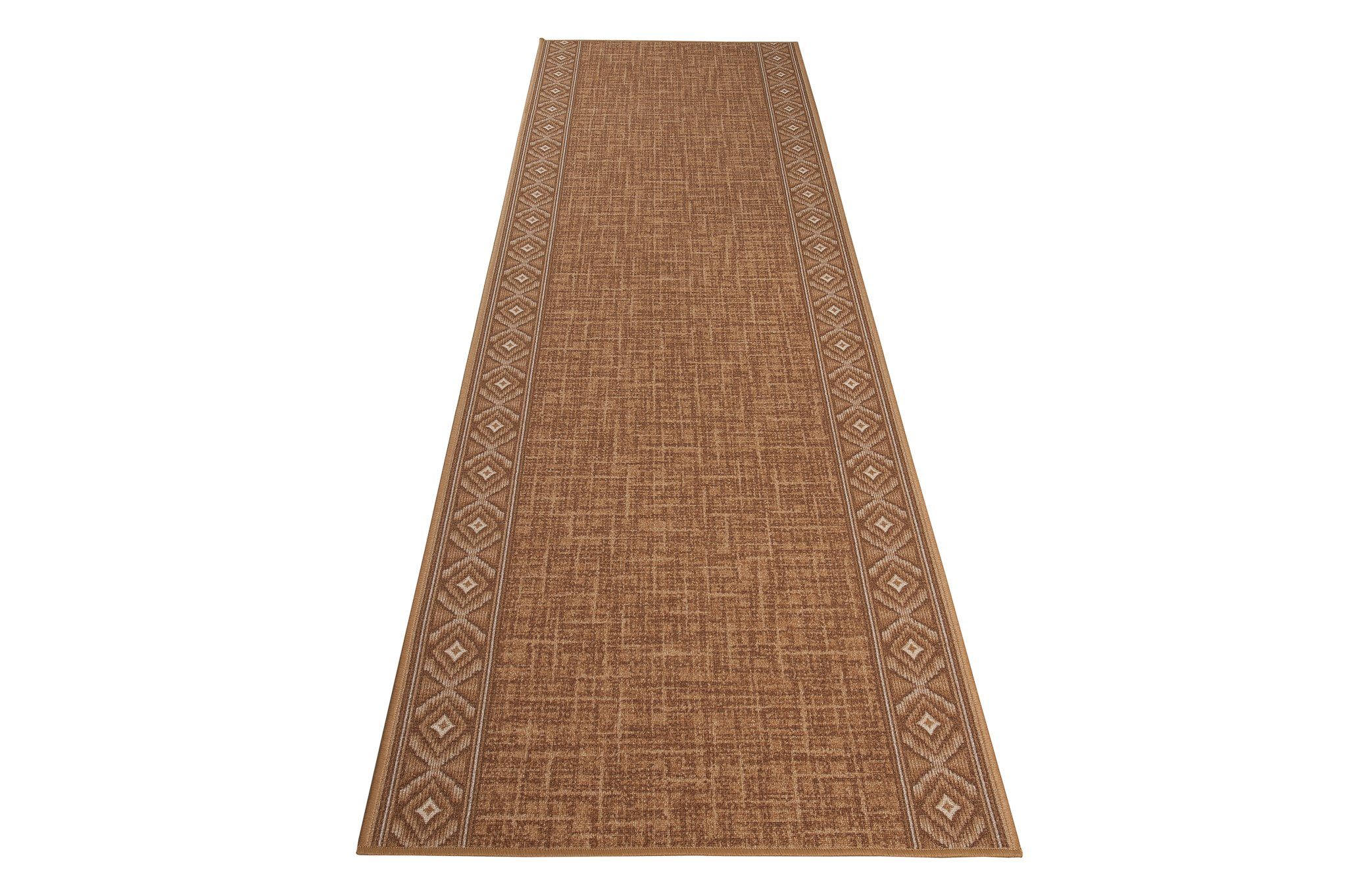 Mazovia Läufer Läufer Teppichläufer Brücke - Vorzimmer Küche - Beige, 67 x 100 cm, Kurzflor, Rutschfest, Meterware, Verschiedene Größen