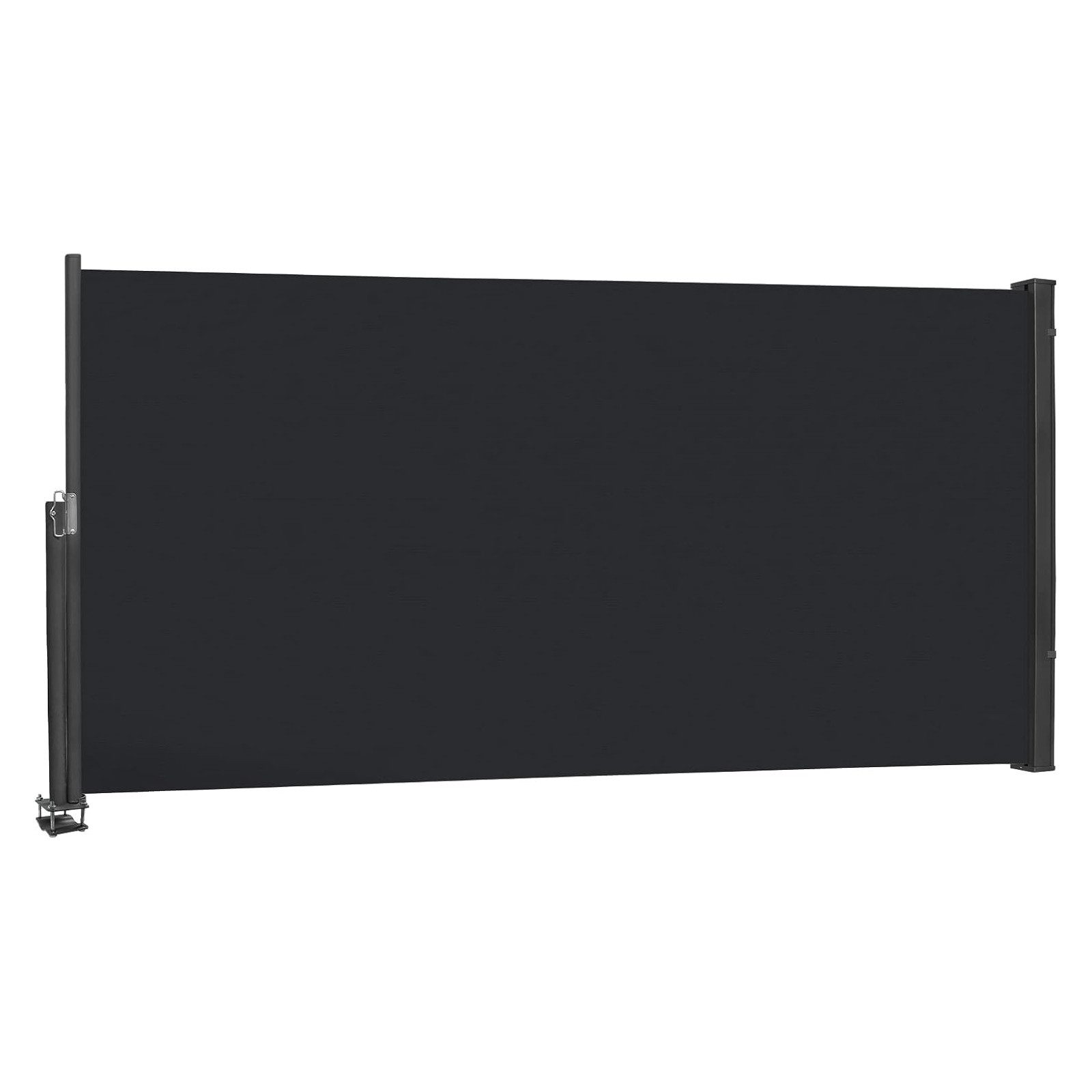 FIVMEN Seitenmarkise Ausziehbar Sichtschutz Markise, Anthrazit,100/120/140cm Seitliche Vordächer für Terrasse Balkon Garten