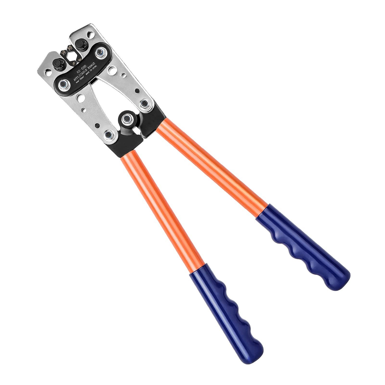 Youyijia Kabelzange Batteriekabelschuh Crimpzange, Stahl, GroßKaliber., 1-tlg.