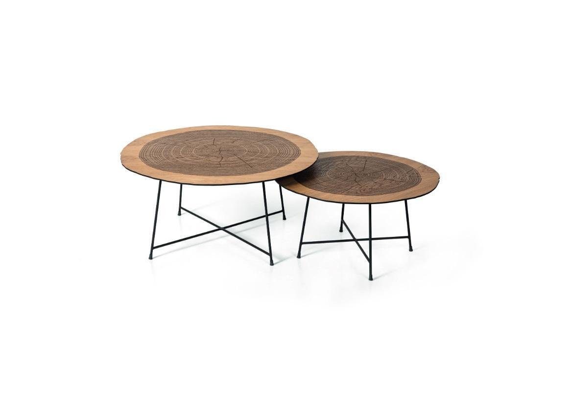 JVmoebel Couchtisch Couchtisch Holz braun Beistelltisch Designer Wohnzimmertisch Tische (2-St., 2x Couchtische), Made in Europa
