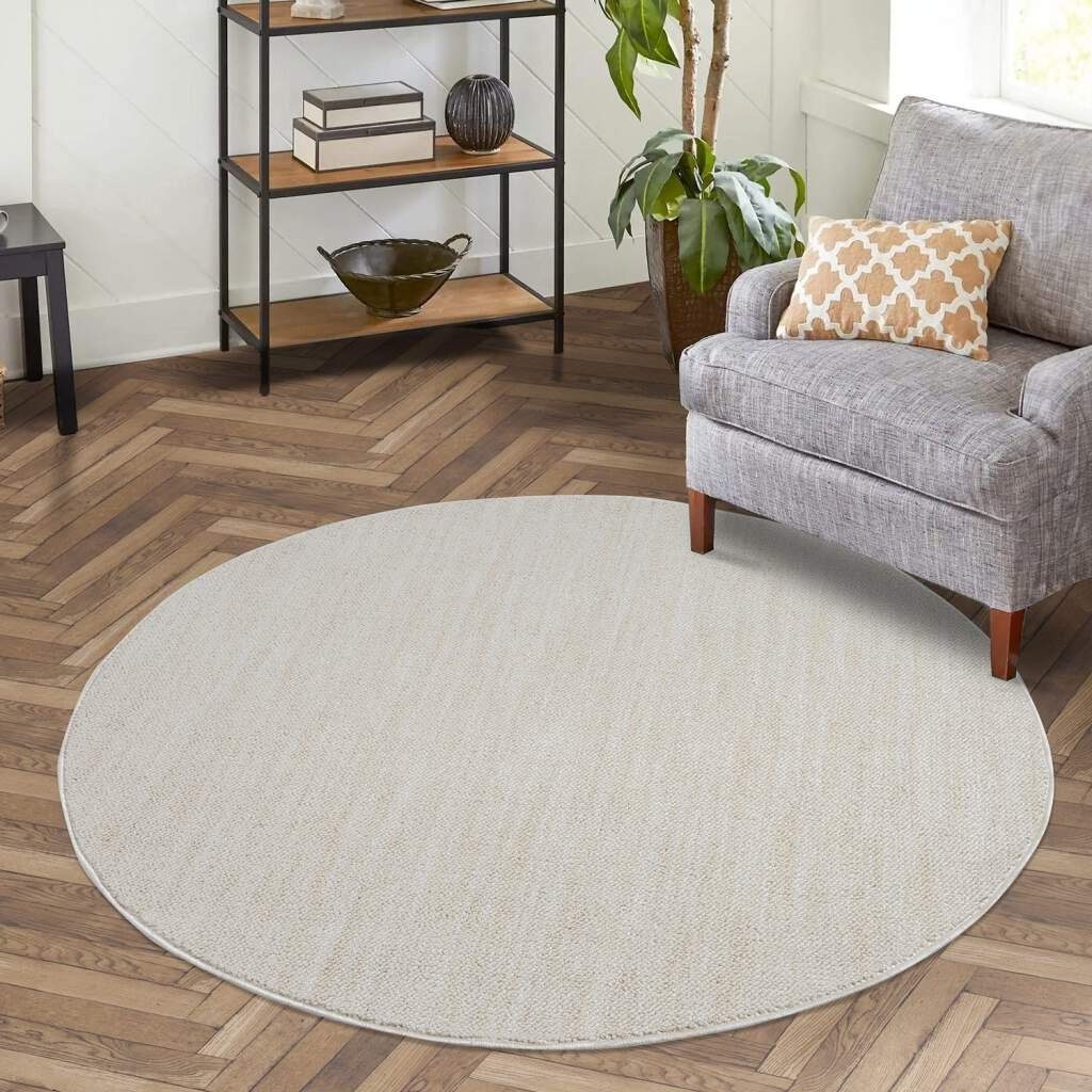 Carpet City Teppich »CLASICO 0052«, rund, 11 mm Höhe, Kurzflor, Hochtief-Mu günstig online kaufen