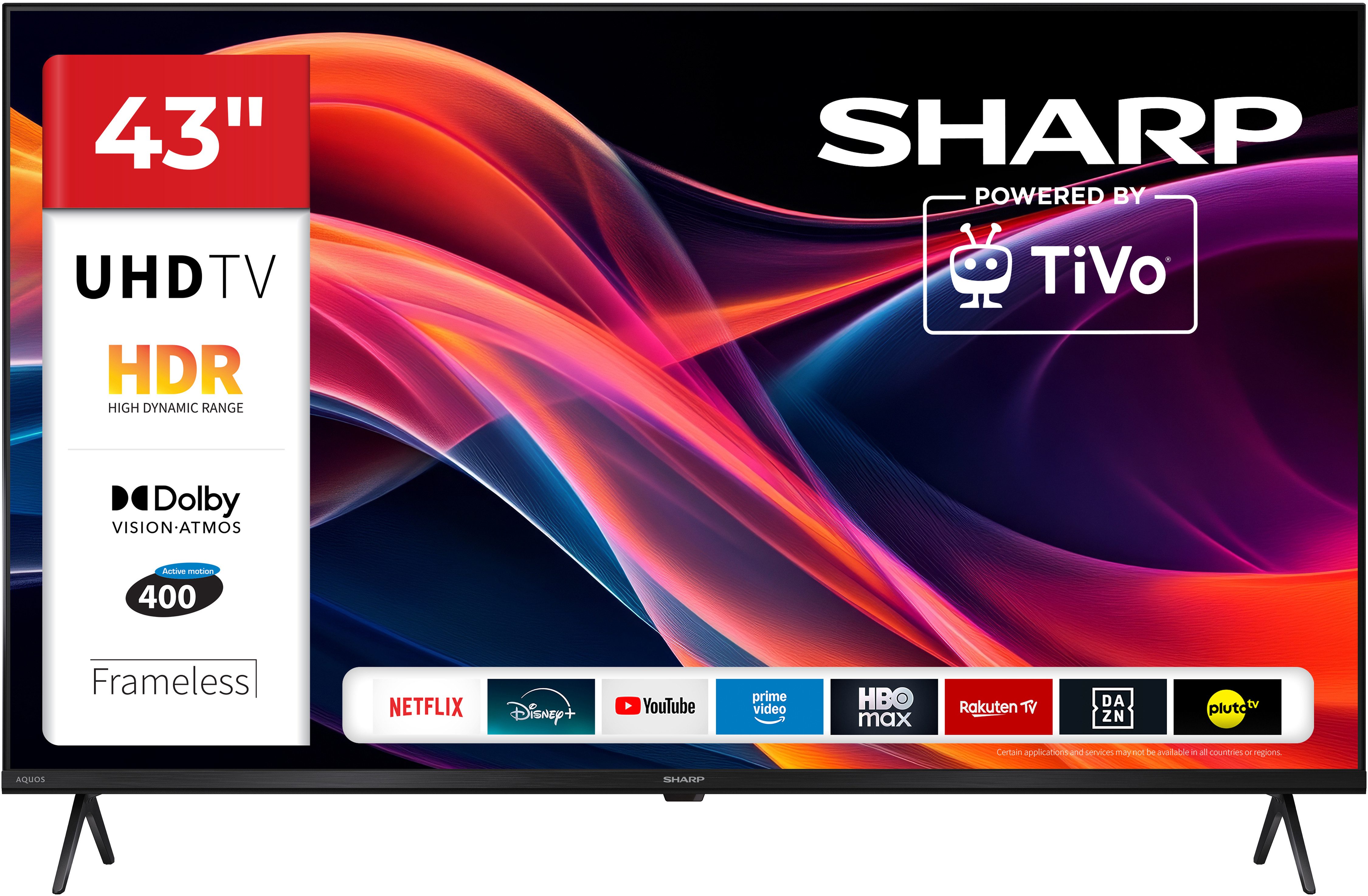 Sharp 4T-C43HKx LED-Fernseher (108 cm/43 Zoll, 4K Ultra HD, Smart-TV)