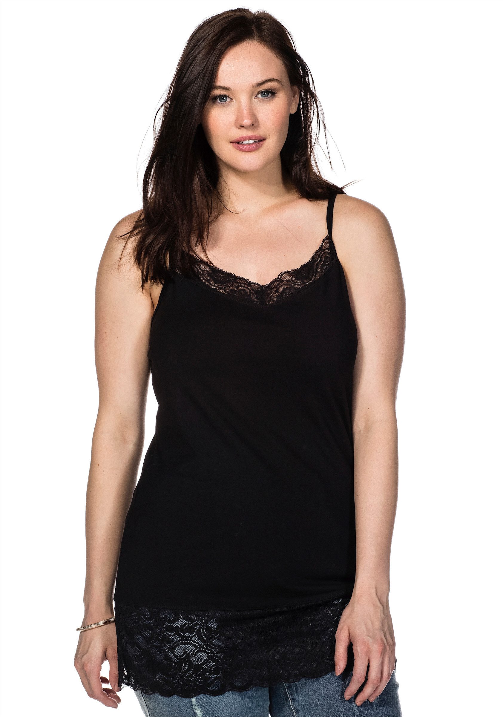 Sheego Shirttop Spaghettitop . günstig online kaufen