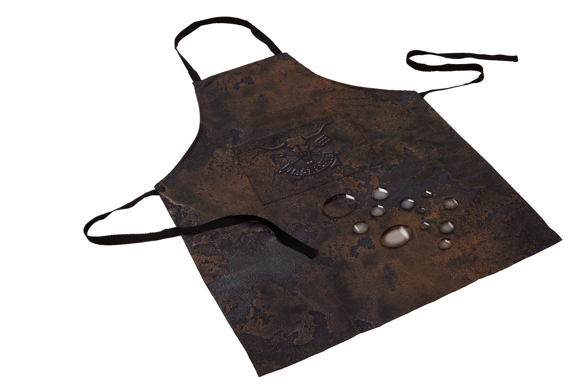 DecoHomeTextil Heimtextilmanufaktur Grillschürze Schürze mit Fleckschutzausrüstung 65 x 80 cm mit Bändern, wasserabweisend, fleckschutzausrüstung