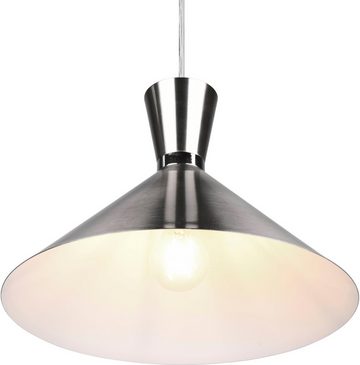 TRIO Leuchten Pendelleuchte Enzo, ohne Leuchtmittel, warmweiß - kaltweiß, Hängelampe 1-flammig, E27 max 28W (exkl), höhenverstellbar, Ø 35cm