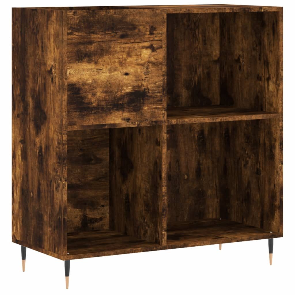 vidaXL Media-Regal Plattenschrank Räuchereiche 84,5x38x89 cm Holzwerkstoff, günstig online kaufen