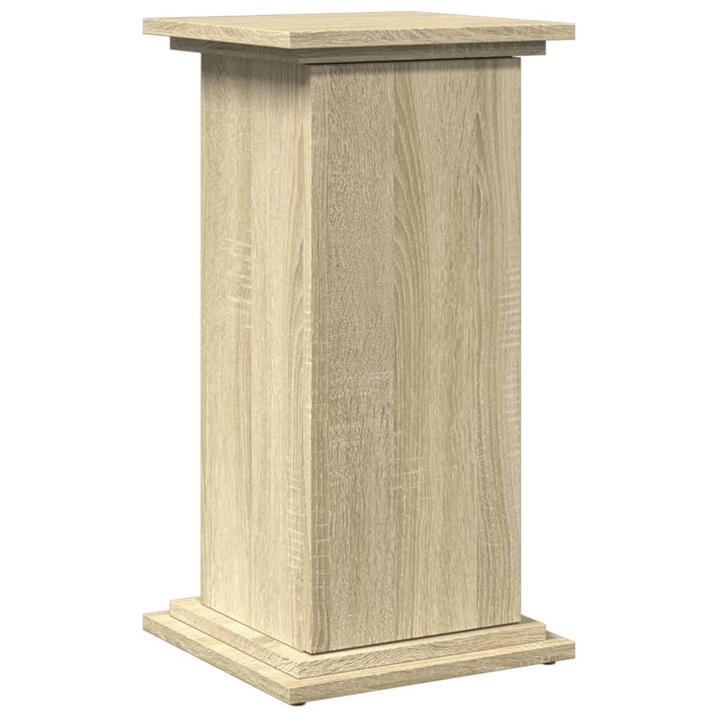 vidaXL Blumenständer Postament mit Stauraum Sonoma-Eiche 31x30x60 cm Holzwerkstoff (1 St)