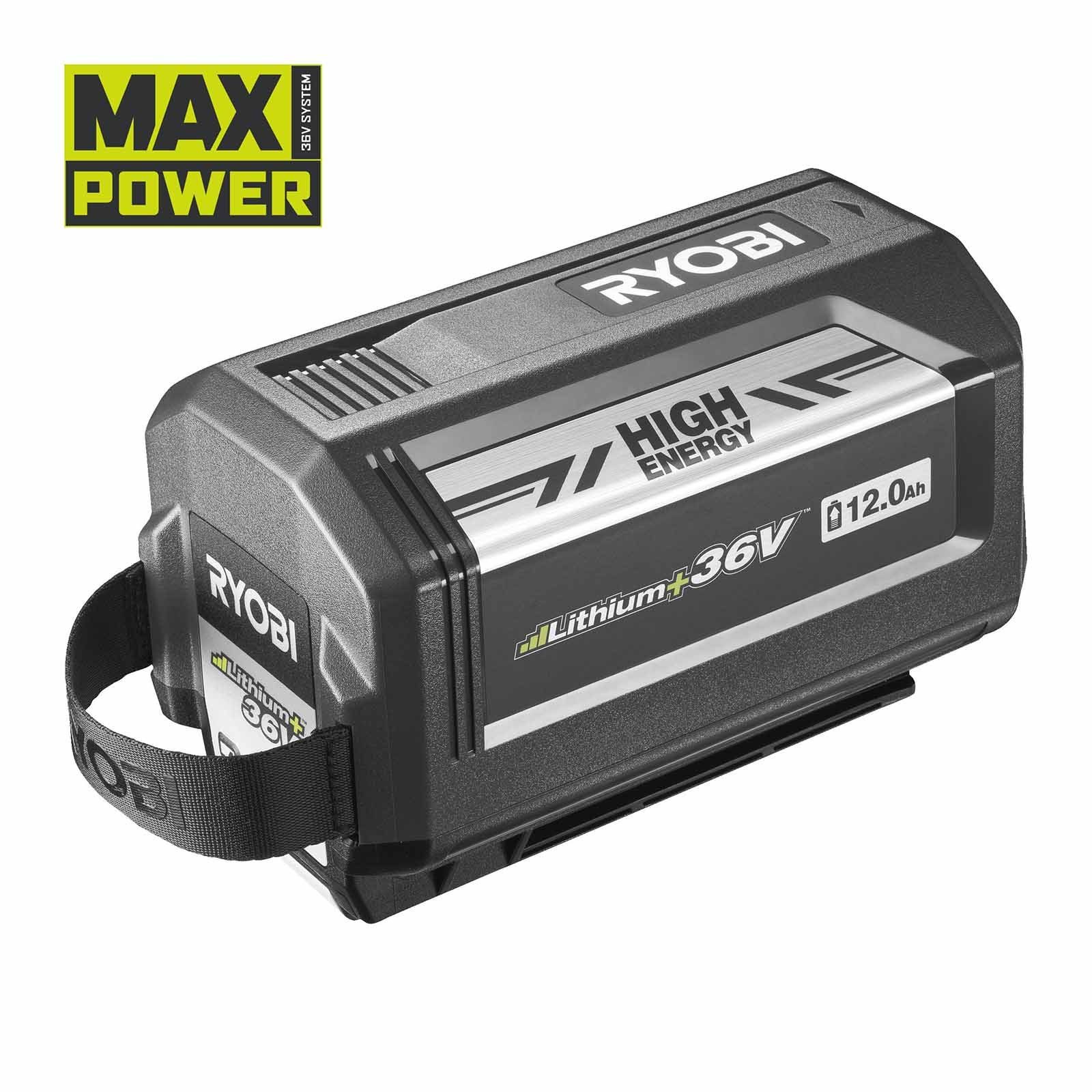 Ryobi Lithium-Akku RY36B12A MAX POWER 36V 12Ah, Li-Ion-Akku, Ersatzakku Powerstation RY36B12A