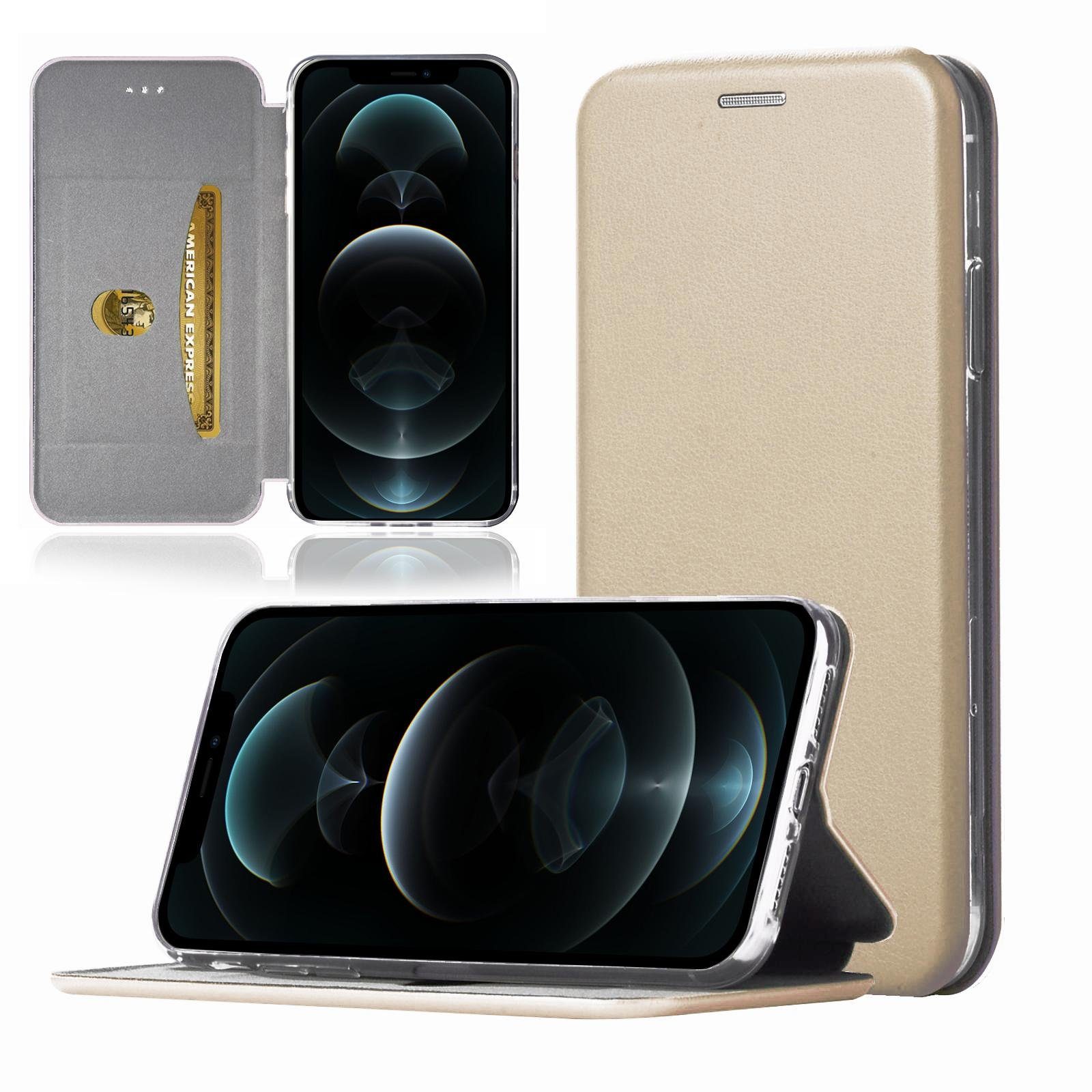 Numerva Handyhülle Hard Cover Etui für Apple iPhone 12 Pro Max, Flip Cover Schutz Hülle Tasche