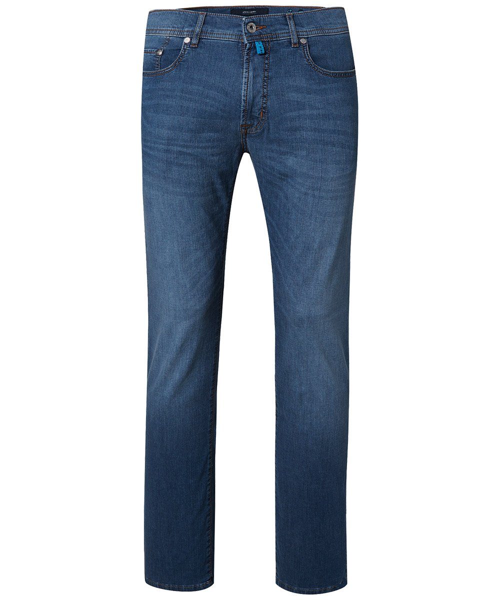 5-Pocket-Jeans PIERRE CARDIN LYON dark blue used buffies 30910 7330.6824 - CLIMA