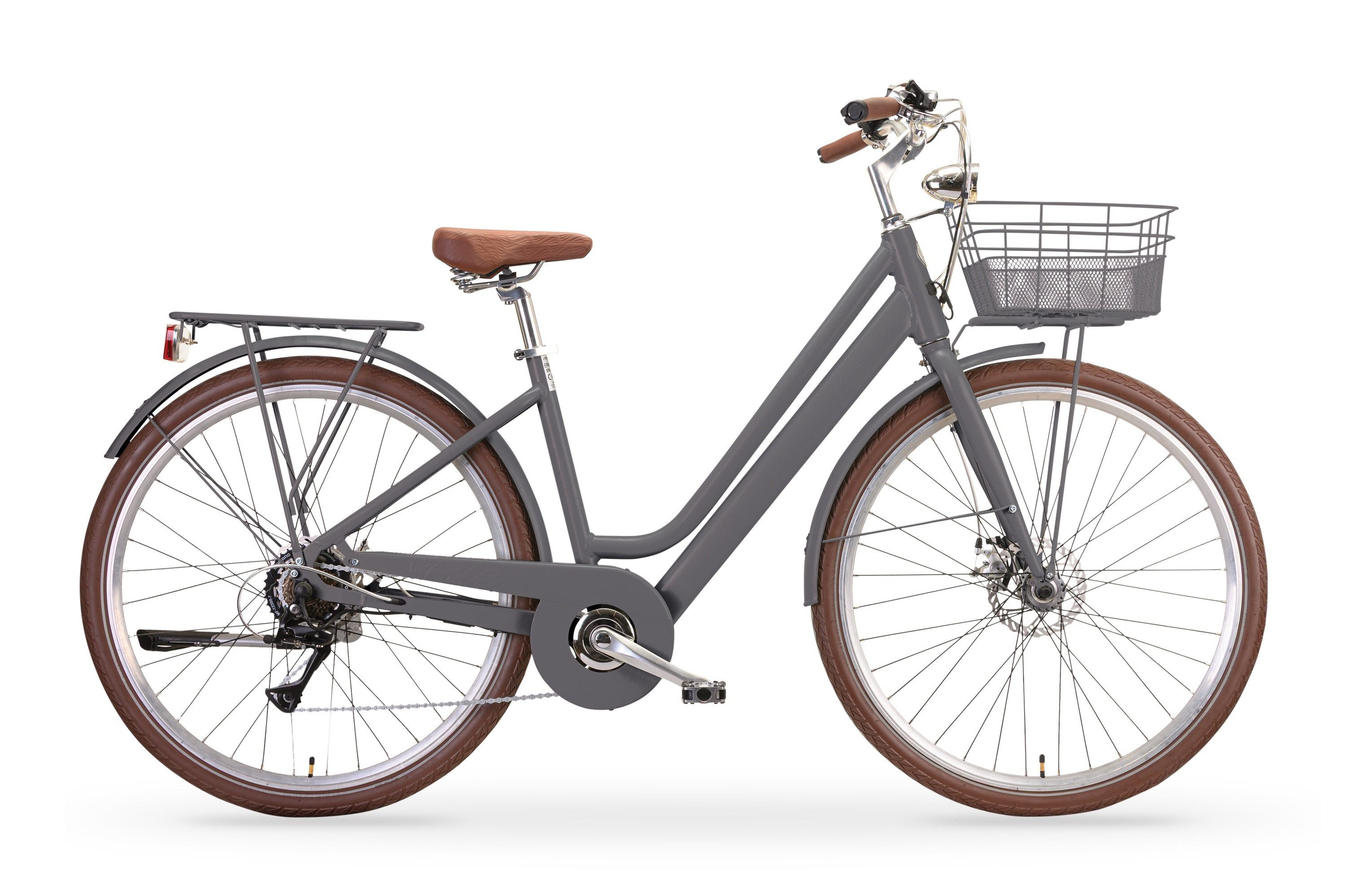 MBM E-Bike LA RUE 2.0, 7 Gang Shimano, Kettenschaltung, Heckmotor, 378 Wh, Elektro-Citybike LA RUE 2.0