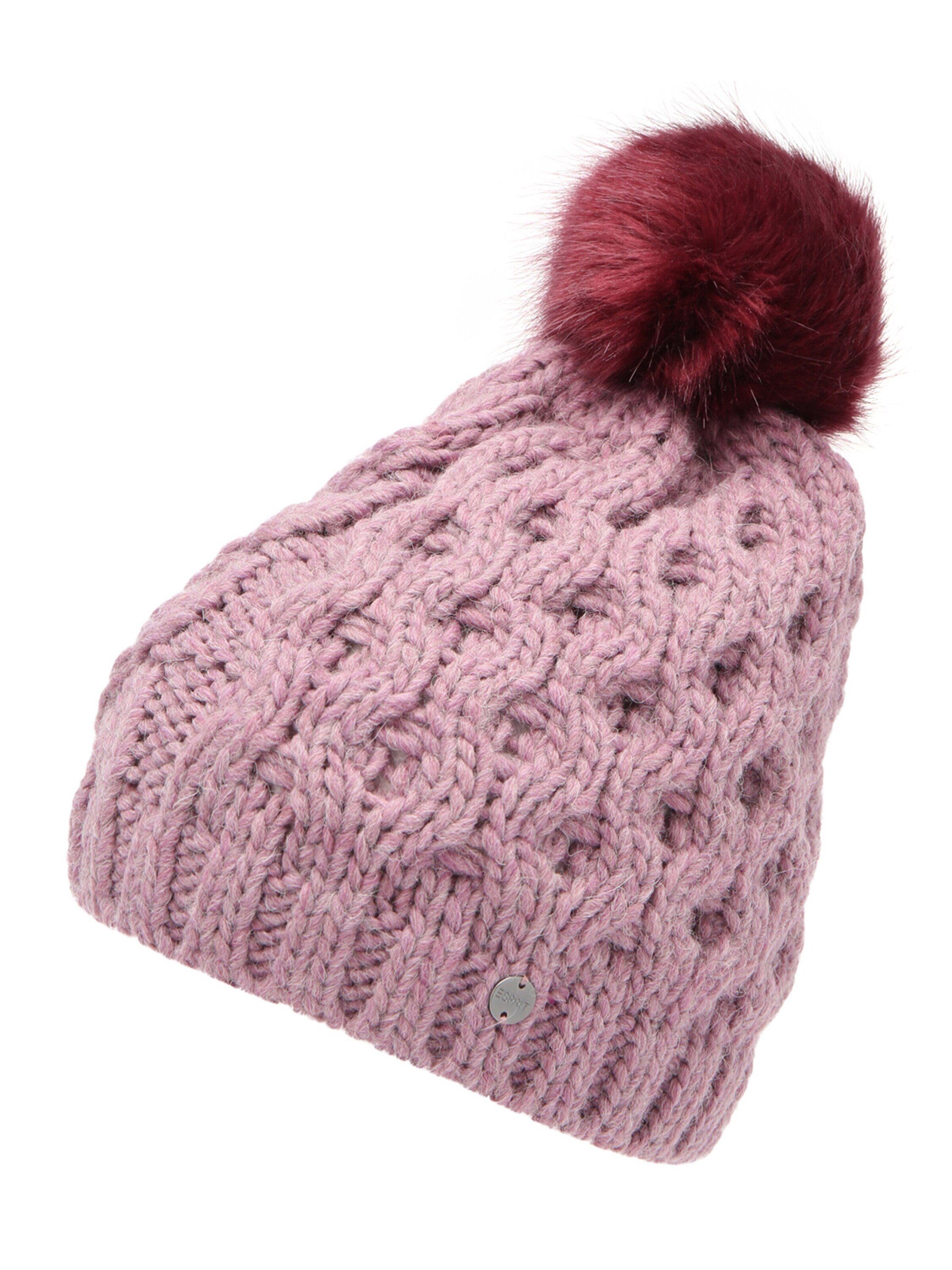 Strickmütze (1-St) Esprit mauve