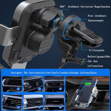 GelldG Fast Wireless Charger Handyhalterung Auto Mit Ladefunktion Induktives Ladestation