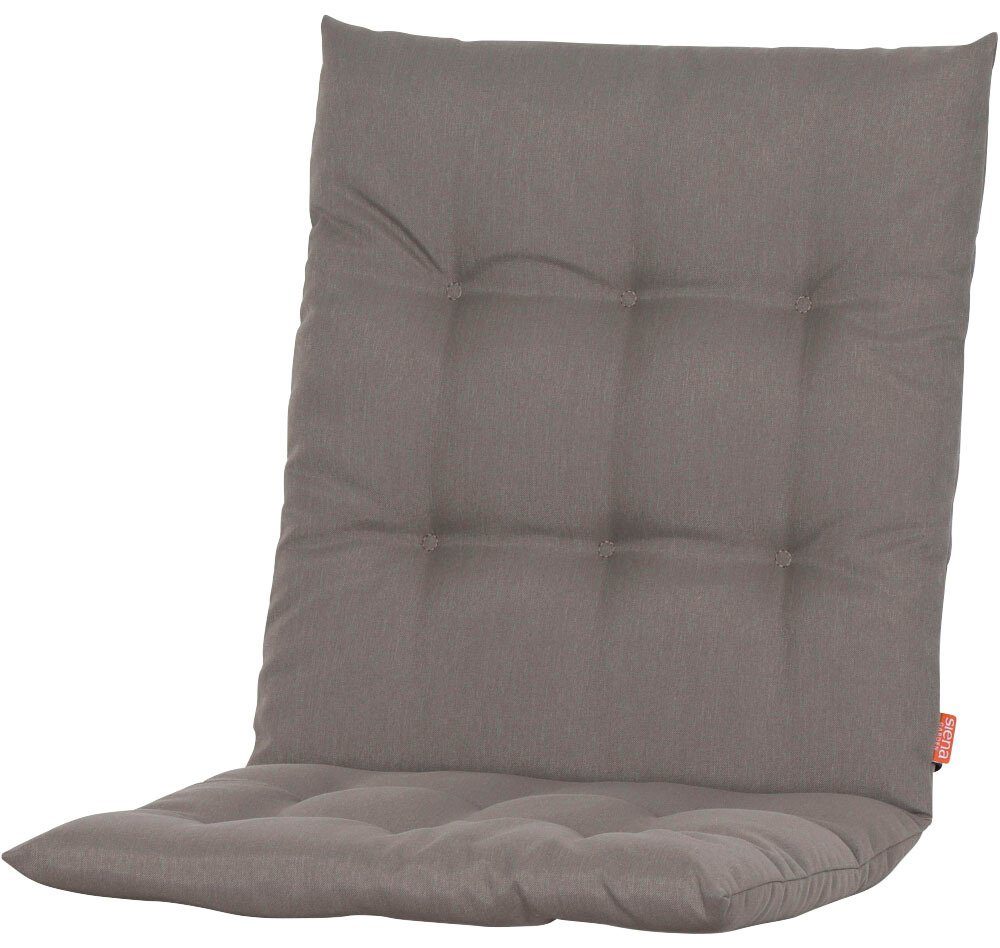 Siena Garden Sesselauflage ATRIA Dining, 96 cm, Dessin Uni, 100% recyceltem Polyester, in verschiedenen Farben taupe | Sessel-Erhöhungen