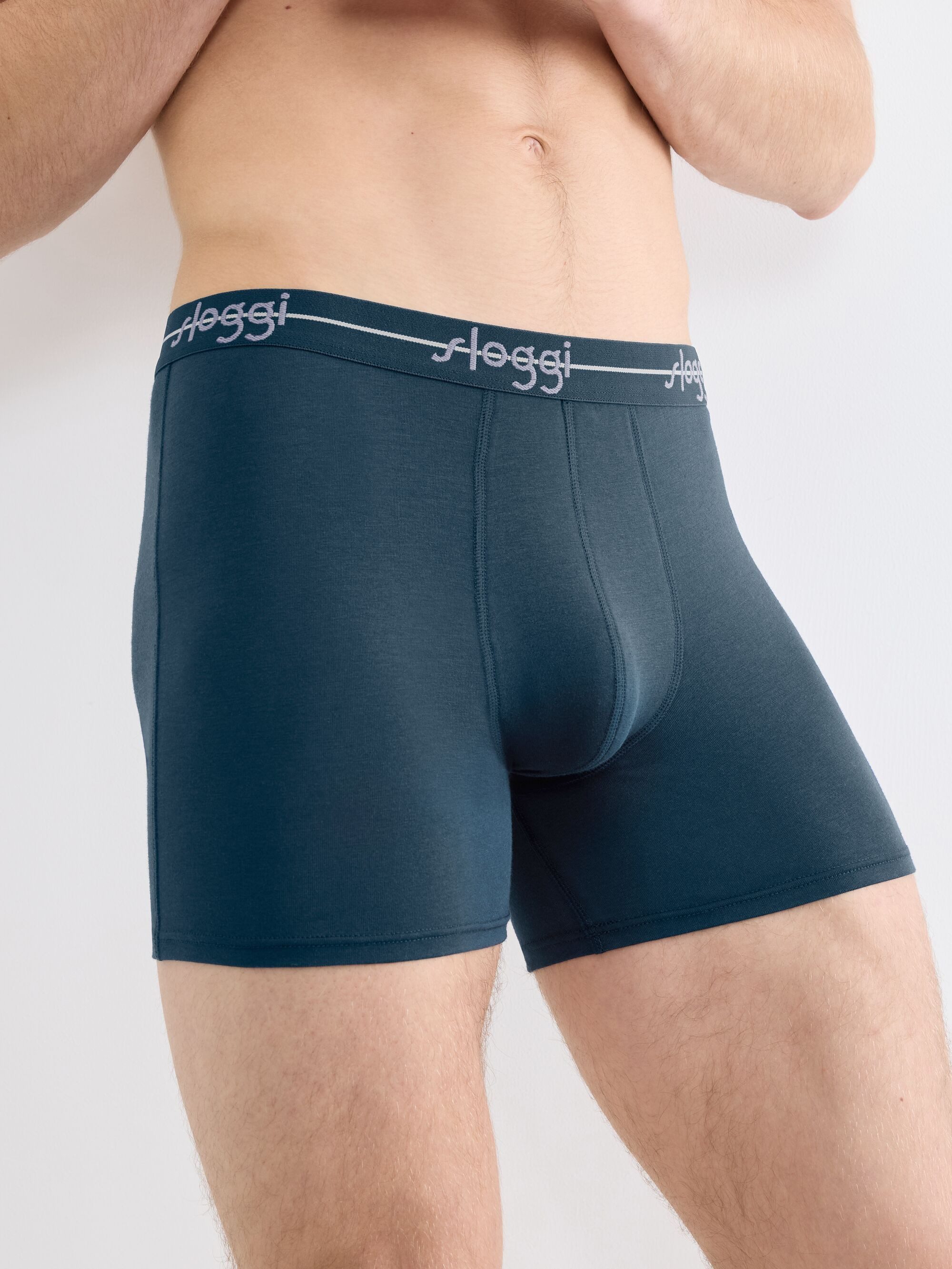 sloggi Boxershorts men Start (2er Pack) ohne Eingriff, extra weiches Taillenband, Single-Jersey Qualität