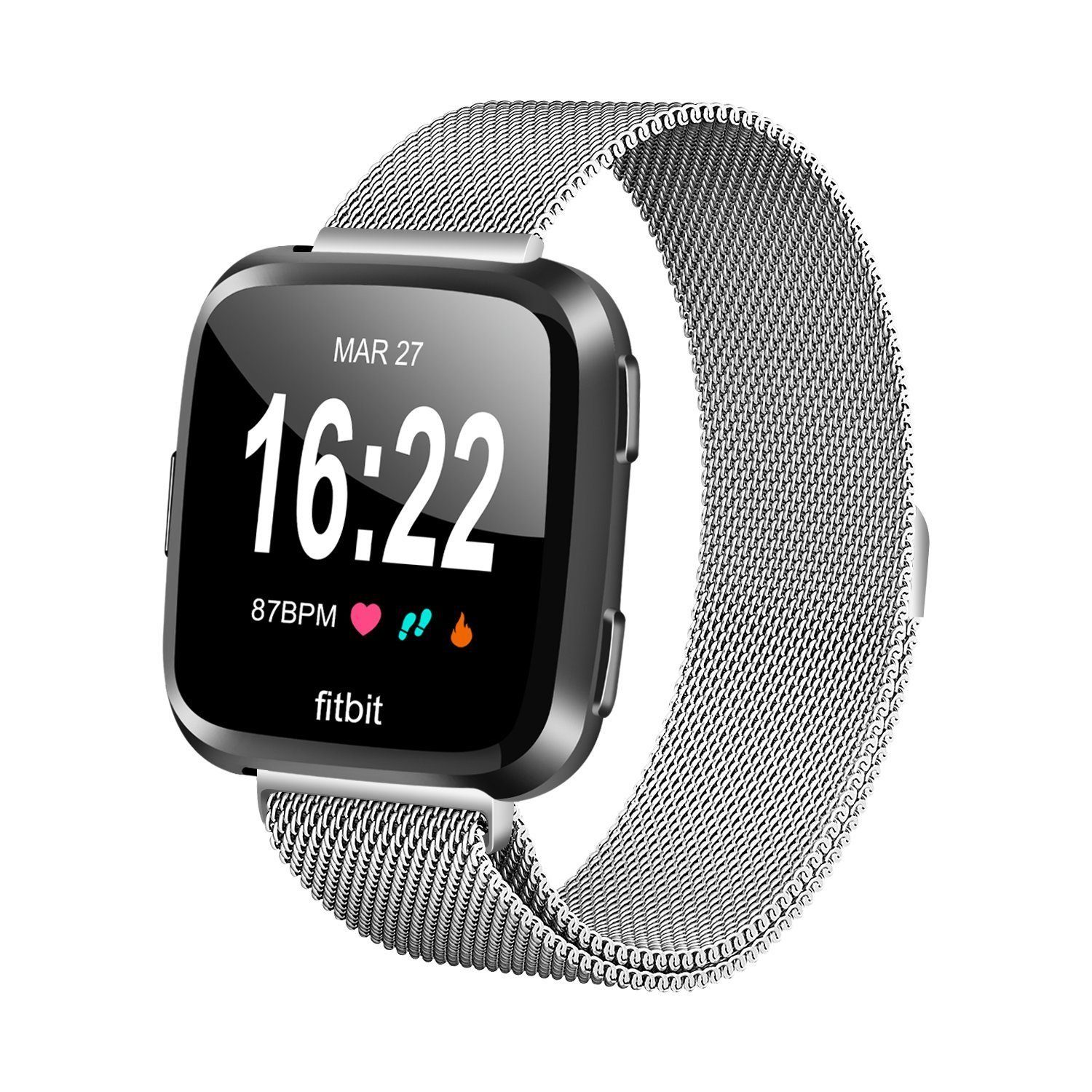 SE Versa /Lite/ Smartwatch-Armband, für Uhrenarmbänder, Smartwatch-Armband / Diida 2 Fitbit /Silber/Roségold Versa