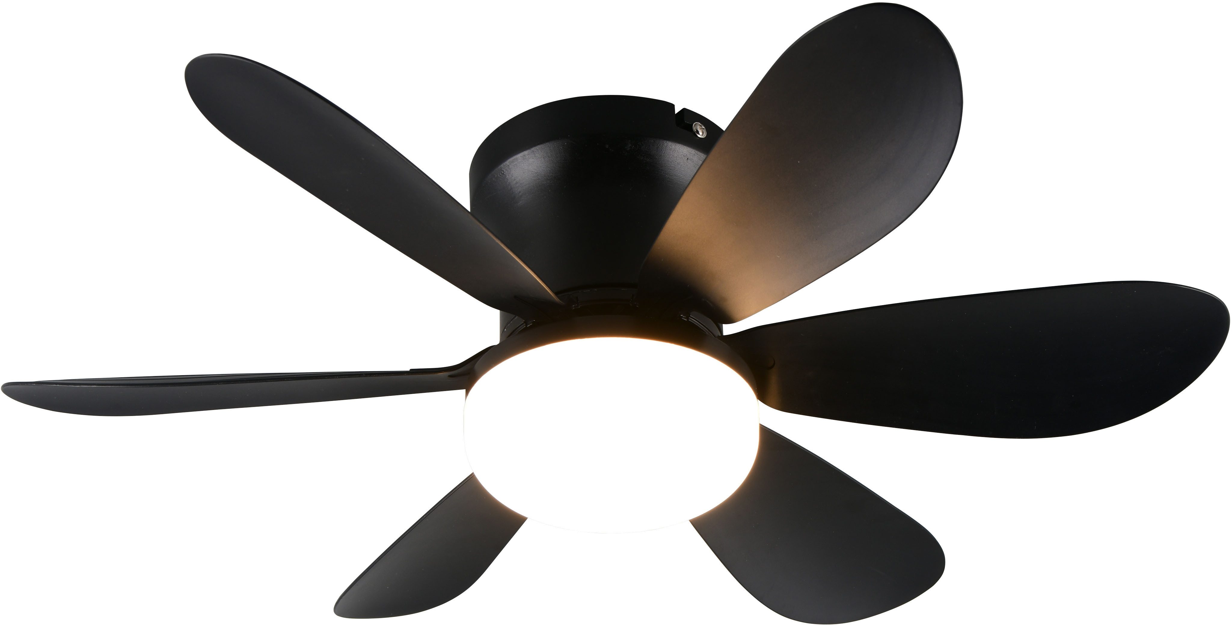 Reality Leuchten LED Deckenleuchte LUND mit Ventilator, Deckenventilator mi günstig online kaufen