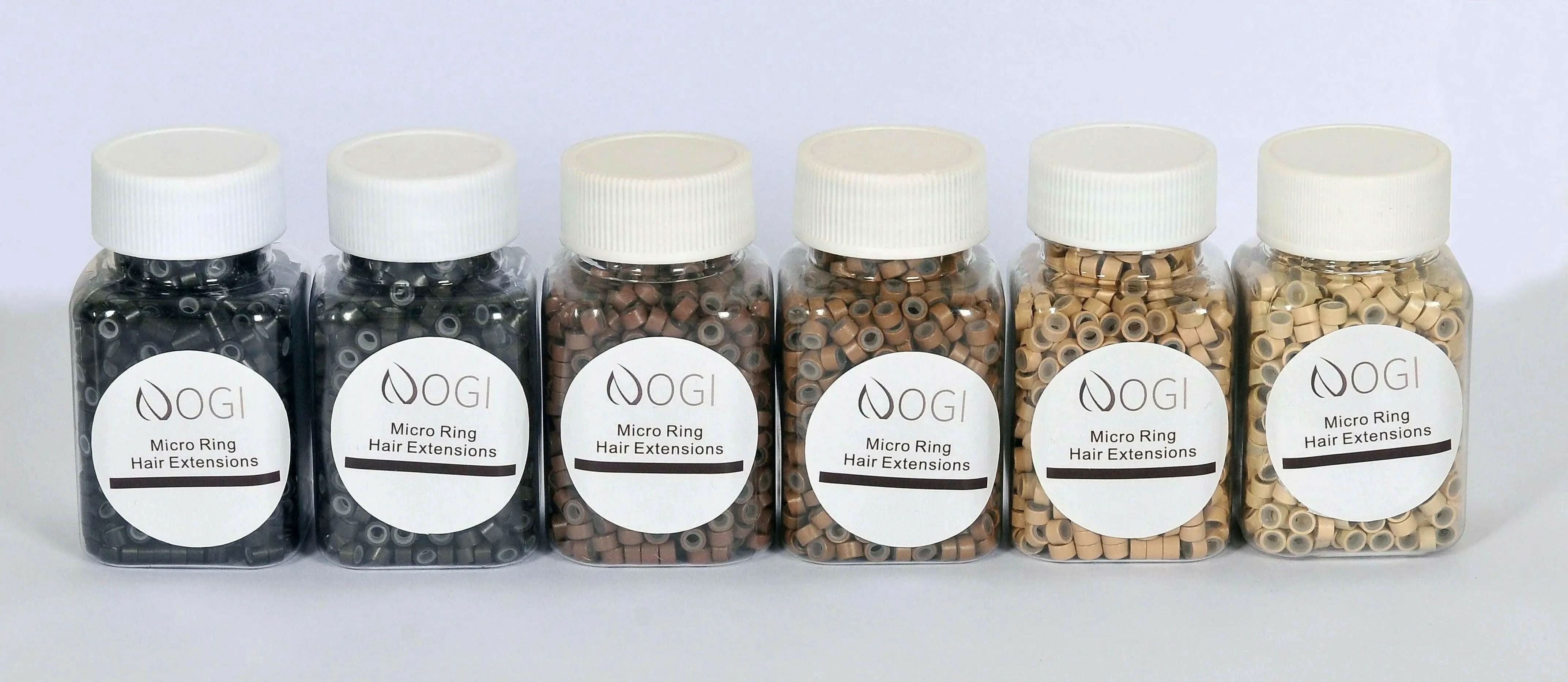 NOGI Haarstyling-Set NOGI Accessoires – Mikroringe 50G, Mit schonender Silikoneinlage für sicheren Halt.