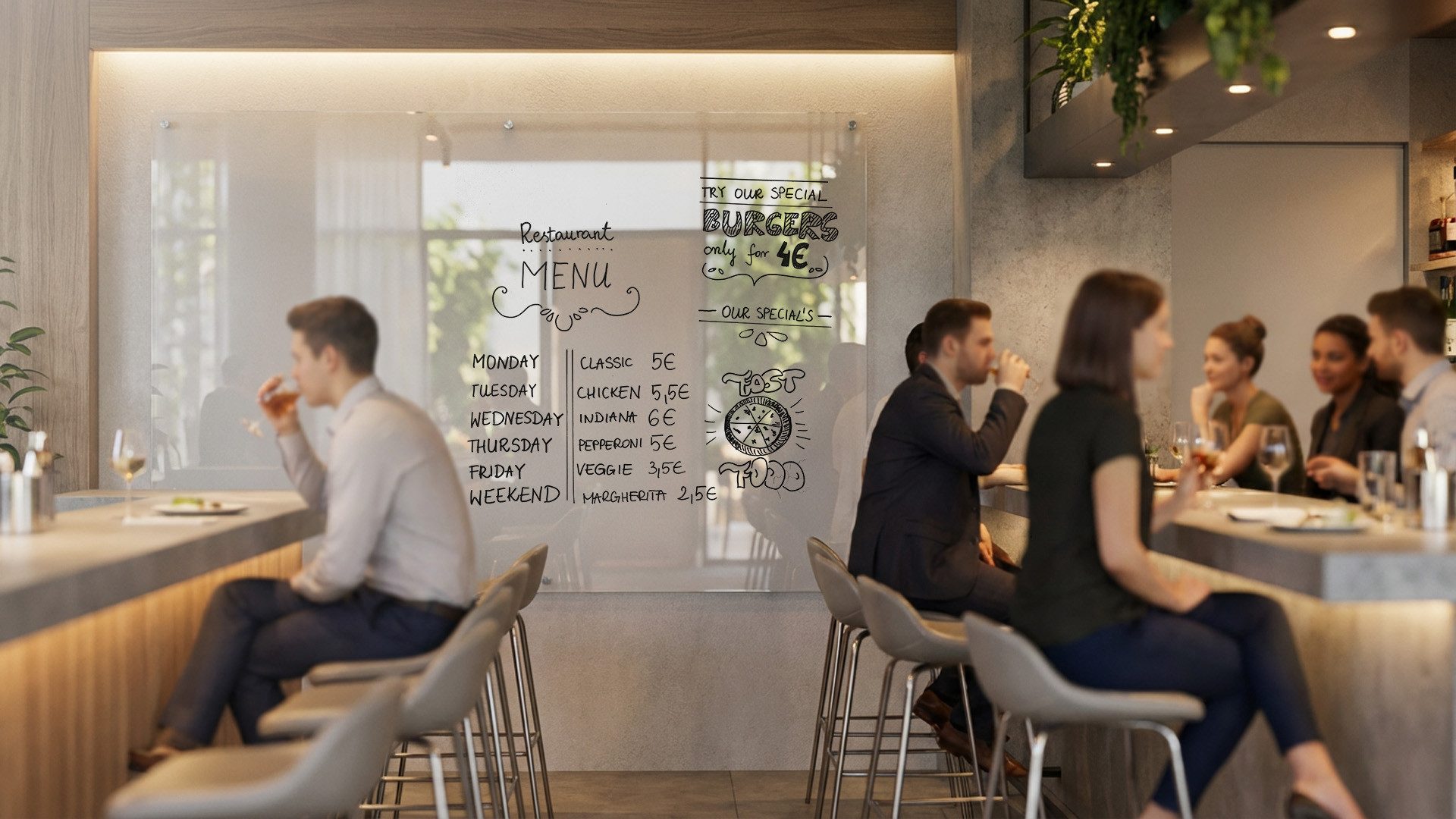 ALLboards Tafel ALLboards Glasboard – Transparent