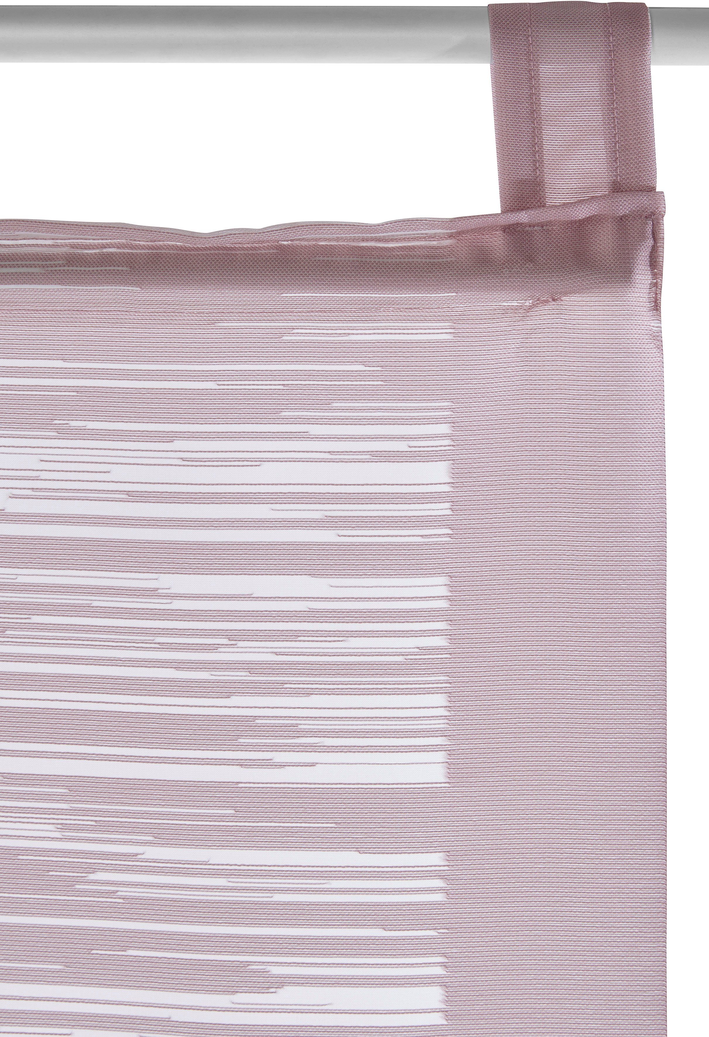 Neutex for you! Schiebegardine Padova (1 St), Schlaufen, halbtransparent, Scherli, inkl. Beschwerungsstange, Halbtransparent, Fransen-Effekt, modern – Bild 5 von 5