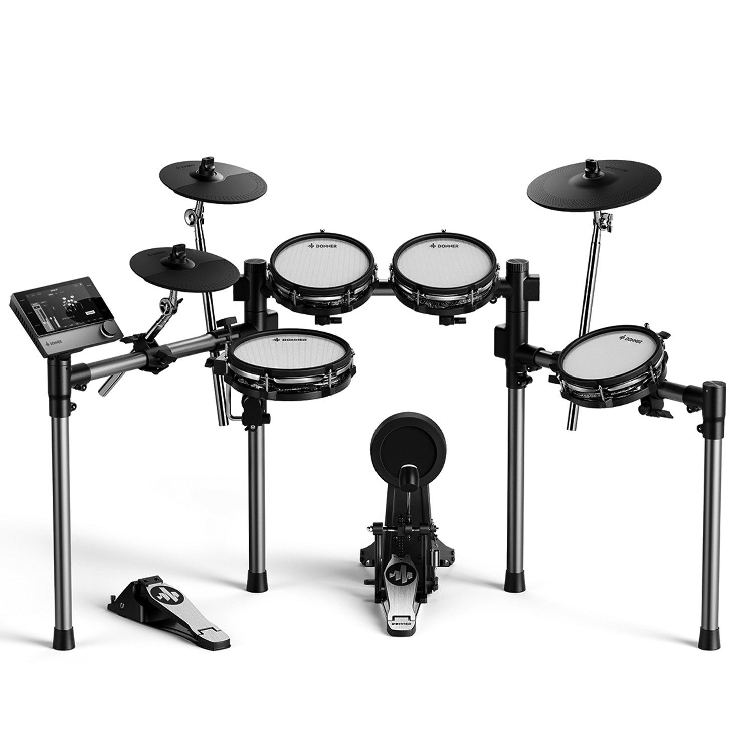 E-Drum Elektrisches Schlagzeug 5 Pads, 3 Becken Donner Beat