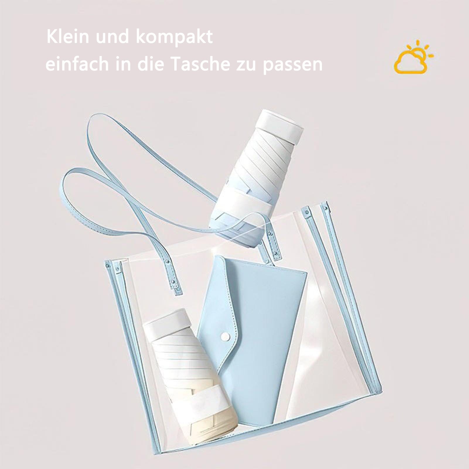 Coonoor Taschenregenschirm Winddichter Mini Reise Klappschirm.UPF günstig online kaufen