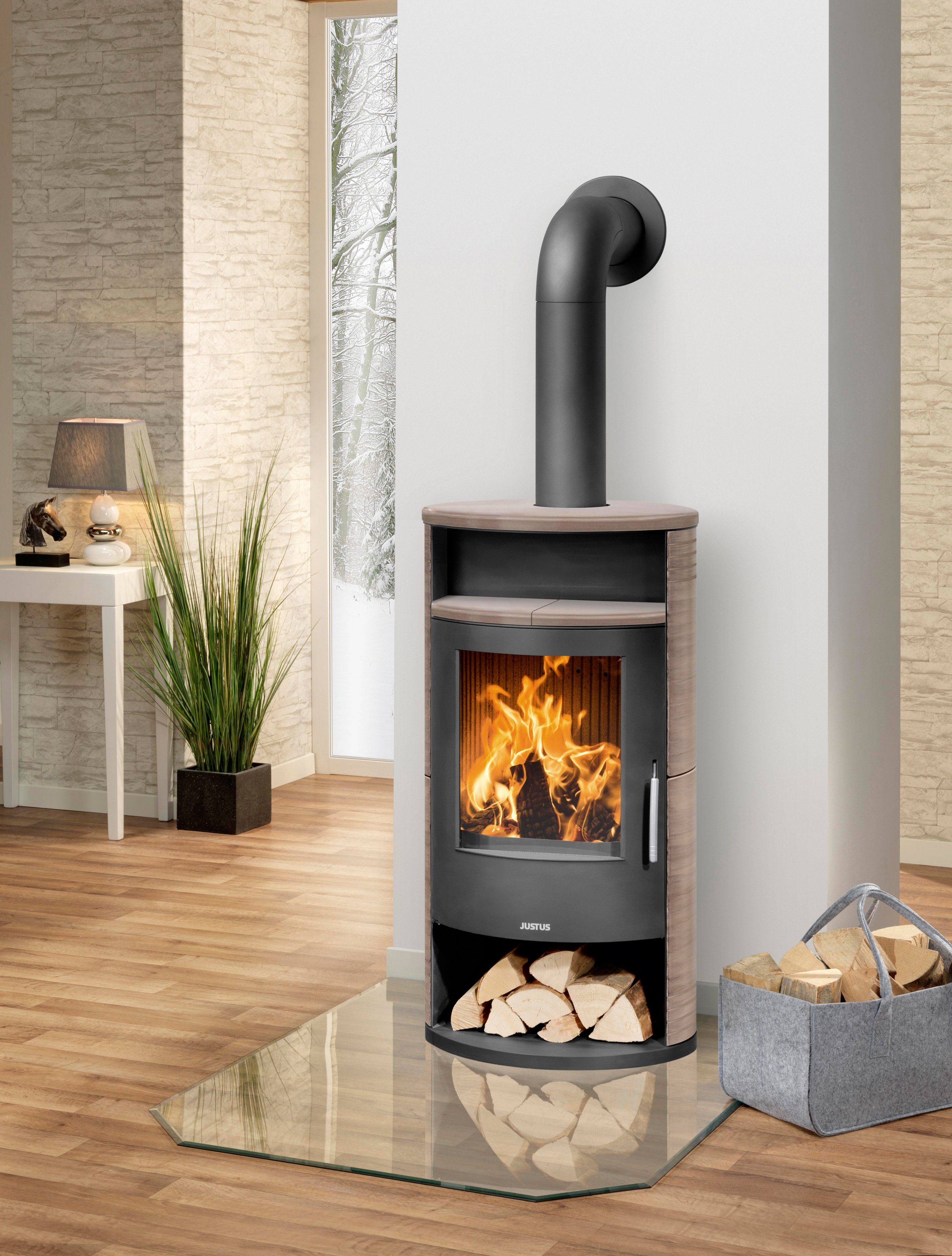JUSTUS Kaminofen »Island 7 Keramik Grappa«, 6,5 kW, Zeitbrand online ...