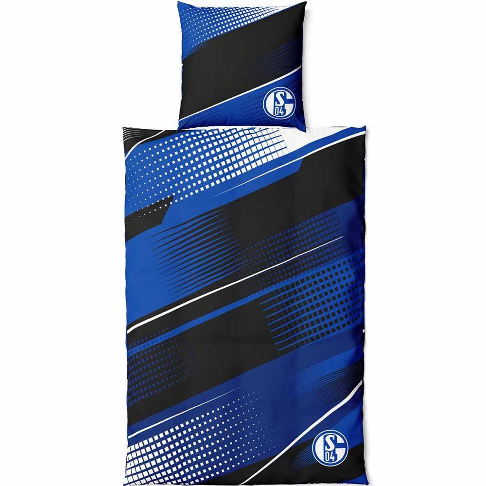 Bettwäsche FC Schalke 04 Bettwäsche Schwarz Blau