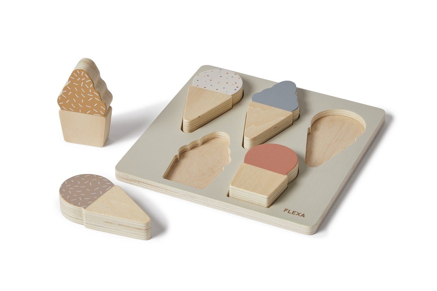 Flexa Rahmenpuzzle Puzzle, Eis, Puzzleteile