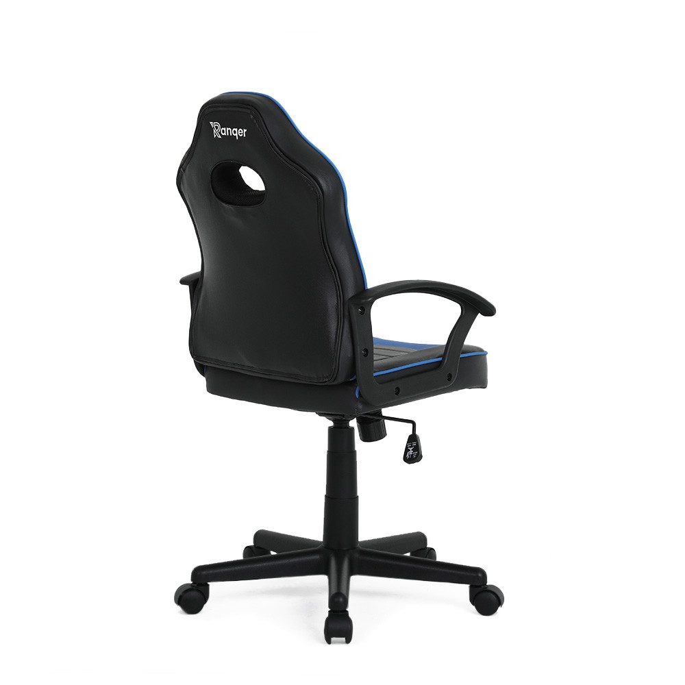 Ranqer Gaming-Stuhl Junior Warrior, für Kinder, Kunstleder schwarz/blau