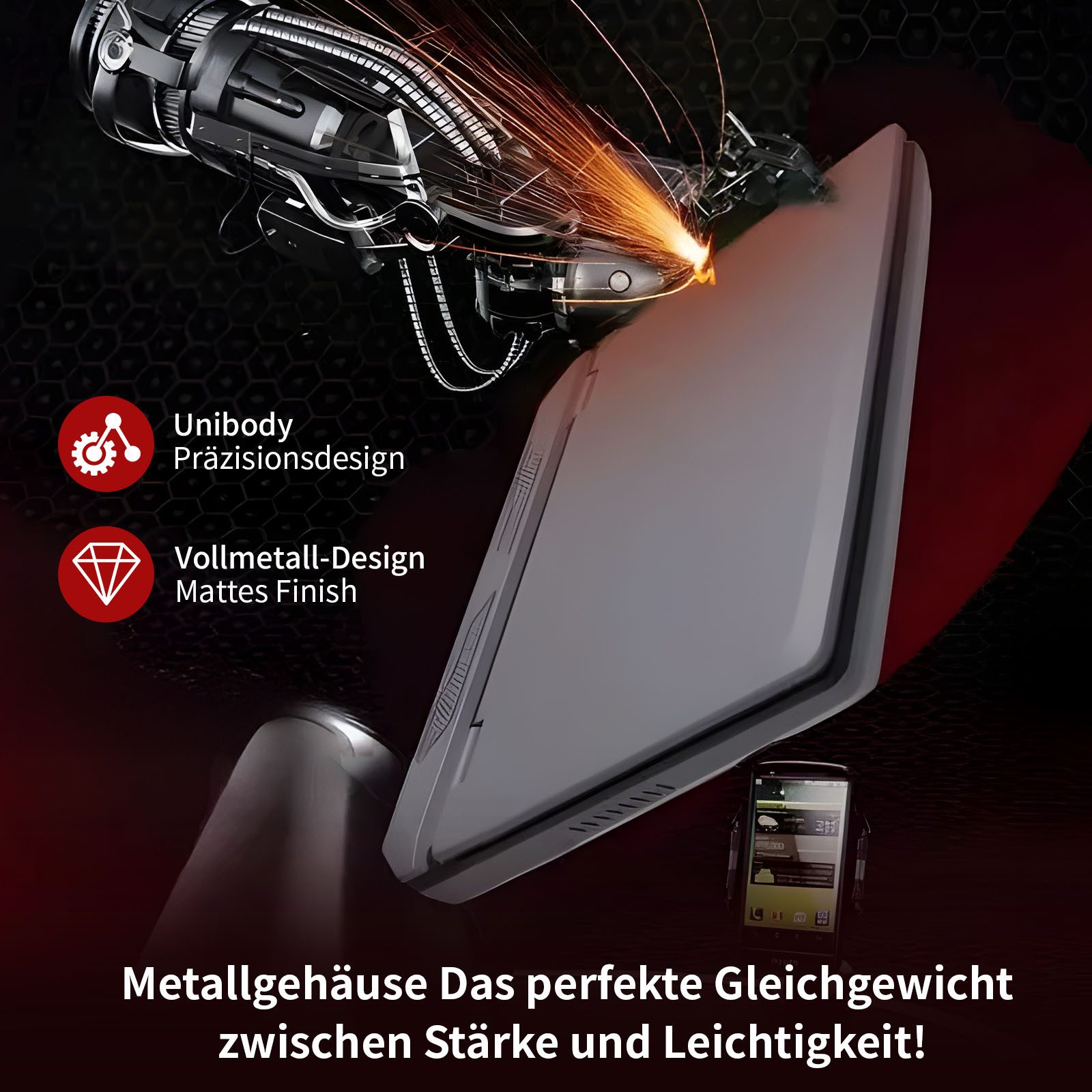 LONGEVINCE 7'' Touch Laptop Intel Celeron N4000 Notebook (17,78 cm/7 Zoll, Intel Celeron N4000, Intel UHD Graphics 600, 12 GB, 128 GB SSD, 12+128GB SSD, IPS HD, Metallgehäuse, USB3.0, Mini-HDMI)