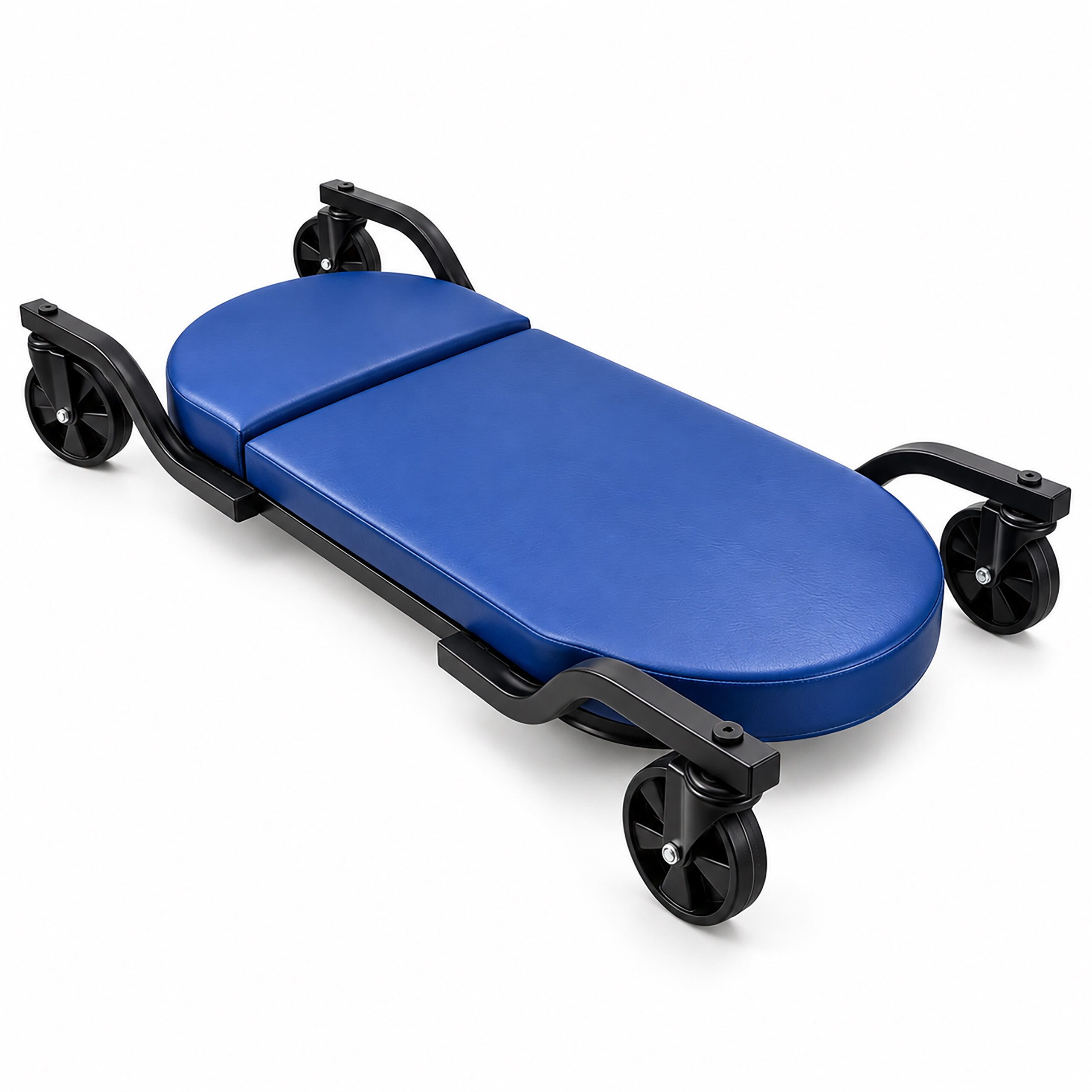 relaxdays Rollbrett Werkstatt gepolstert 180kg, (1-St), blau