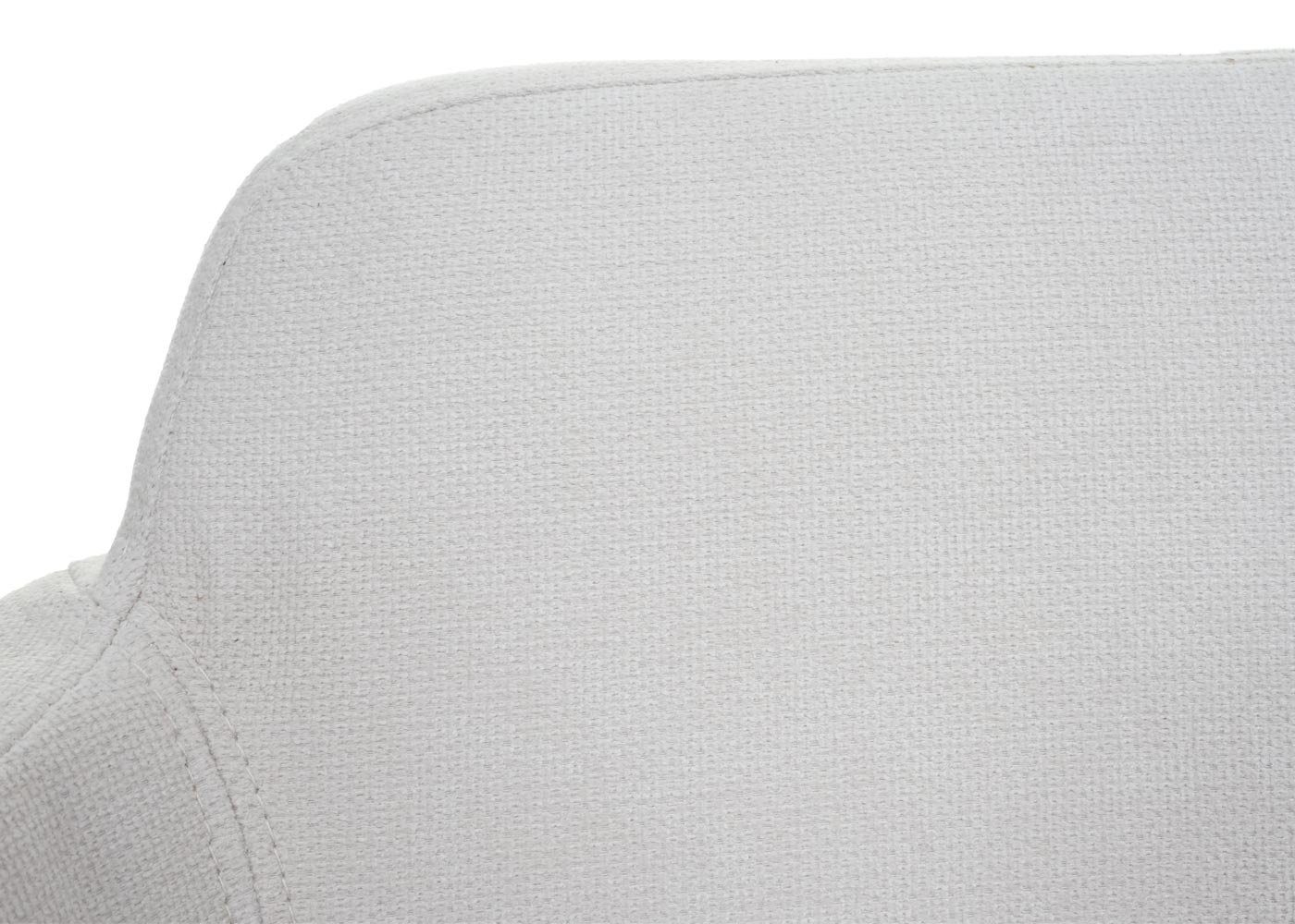 Sitzbank Sitz- Rückenfläche weiß MCW und | Rücken- Abgerundete und MCW-L13-B, Armlehne, Schraubfüße, creme-weiß