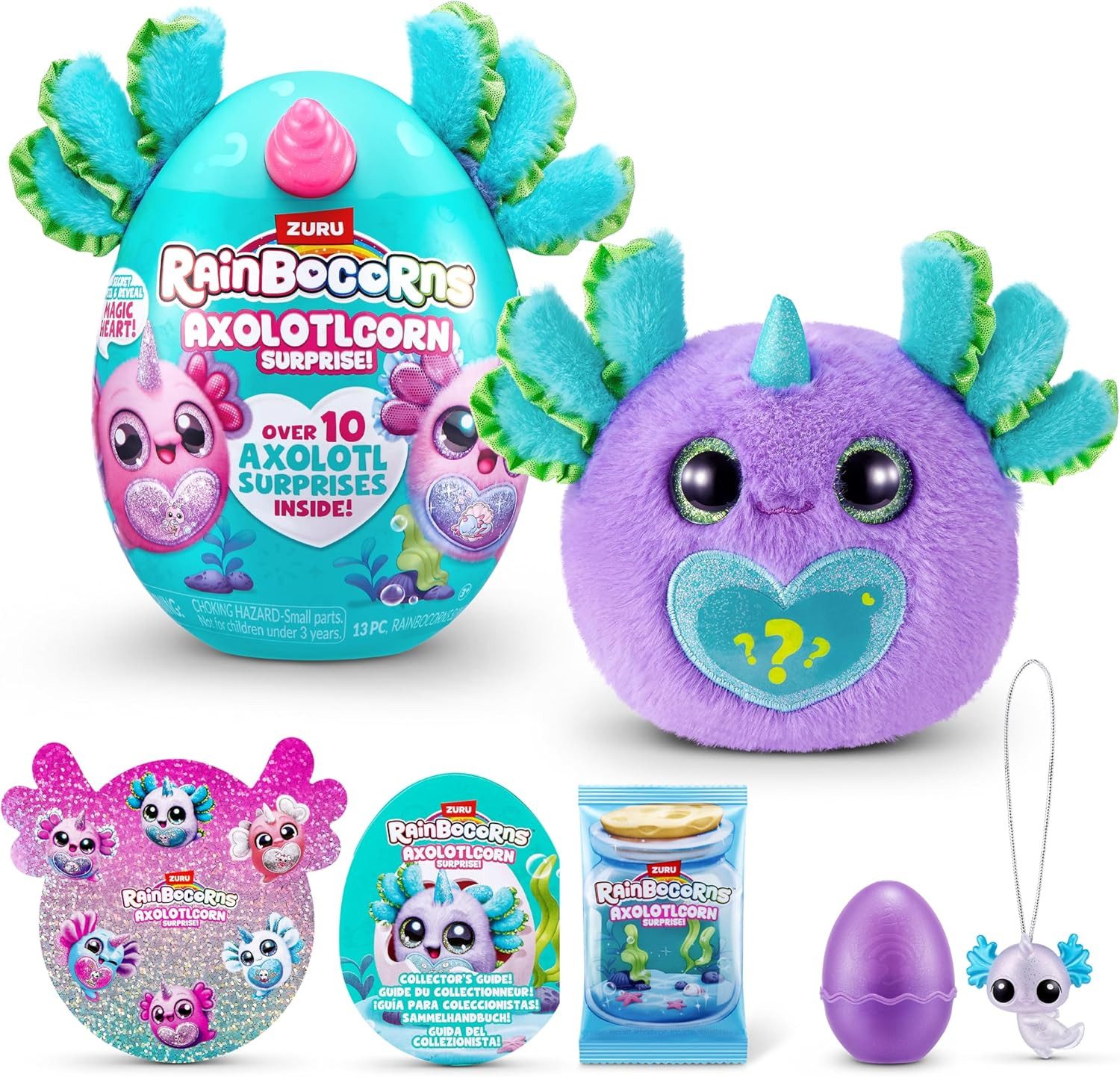 ZURU Plüschfigur ZURU 92120H - Rainbocorns Axolotlcorn Surprise - Axolotl Lulu