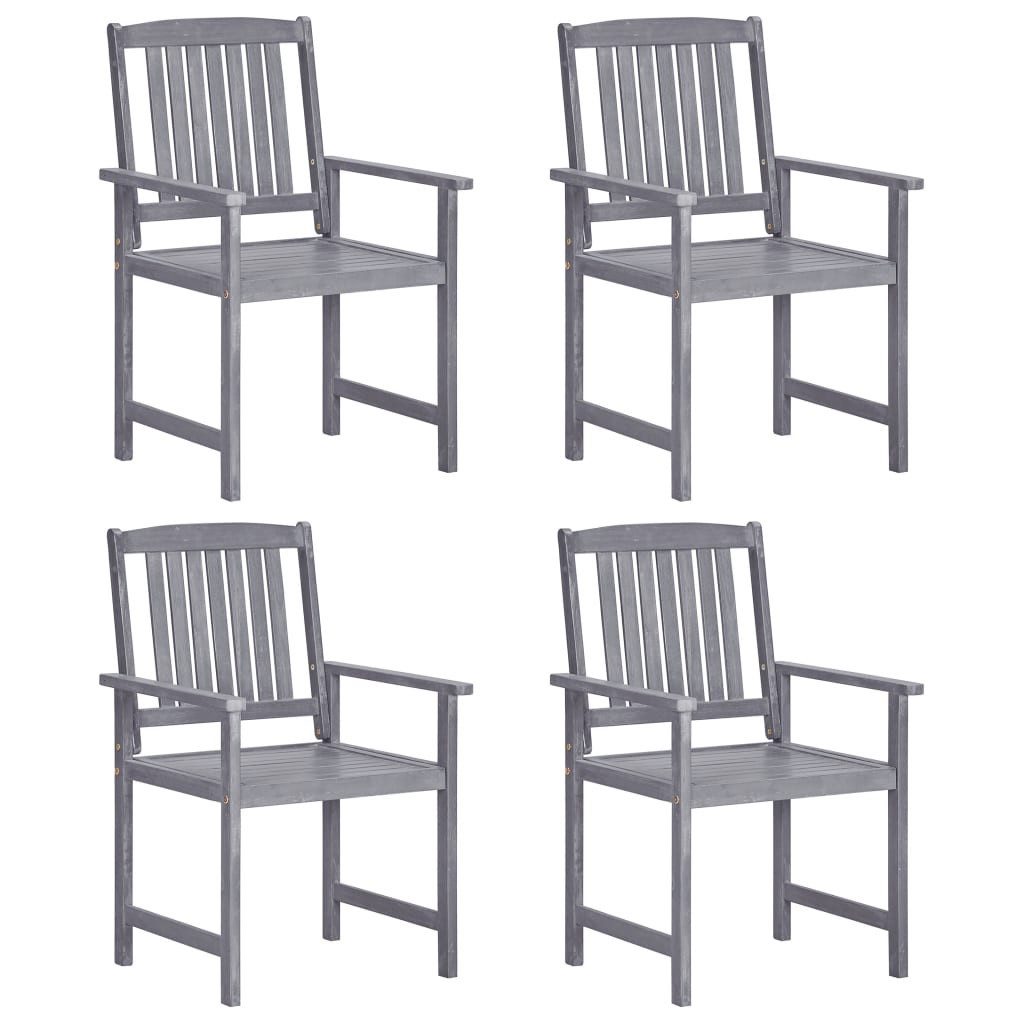 vidaXL Gartenstuhl Gartenstühle 4 Stk. Massivholz günstig online kaufen