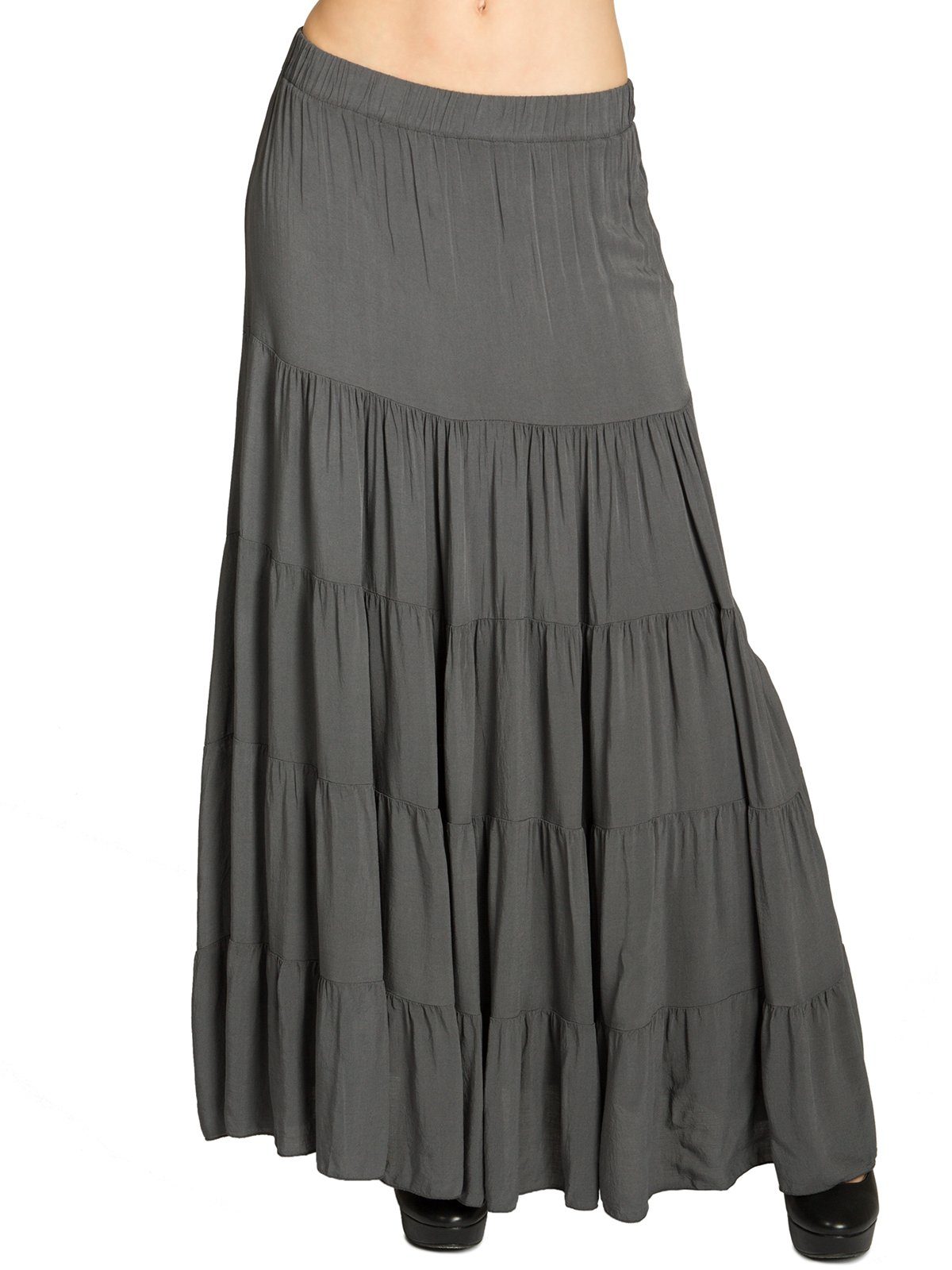 Caspar Faltenrock RO020 langer eleganter Damen günstig online kaufen