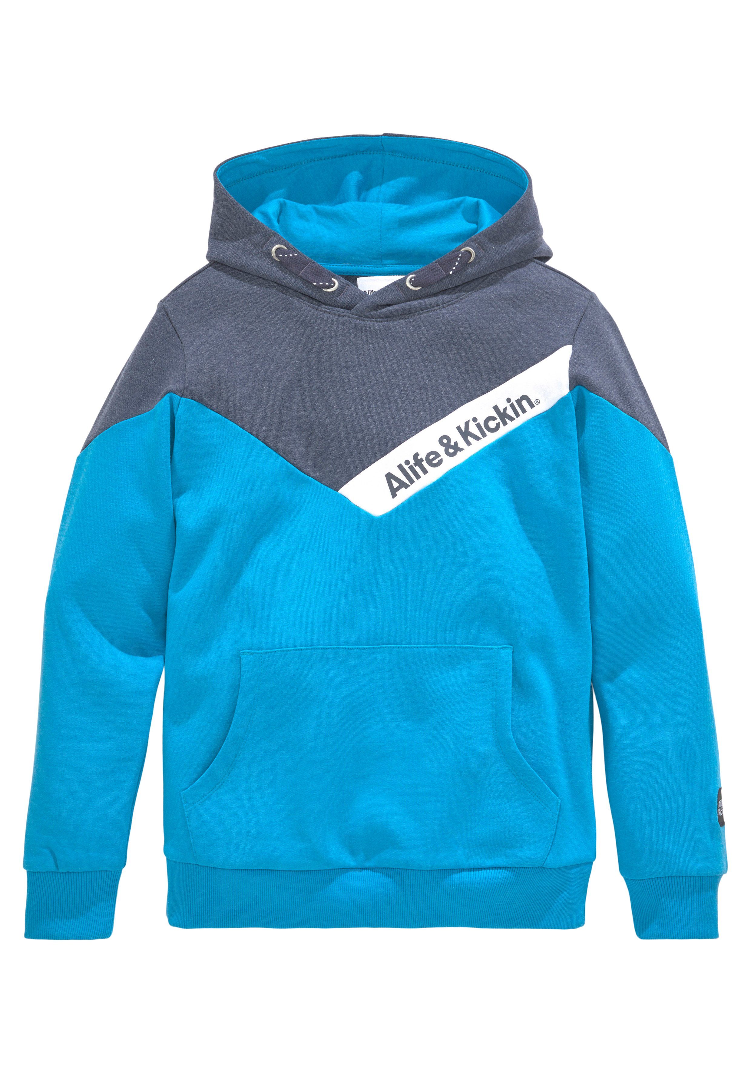 melierter Alife in Qualität Kapuzensweatshirt & Kickin Colorblocking