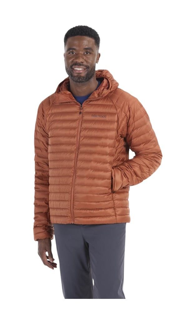 Marmot Funktionsjacke Dauenjacke Hype Down Hoody (winddicht) braun Herren