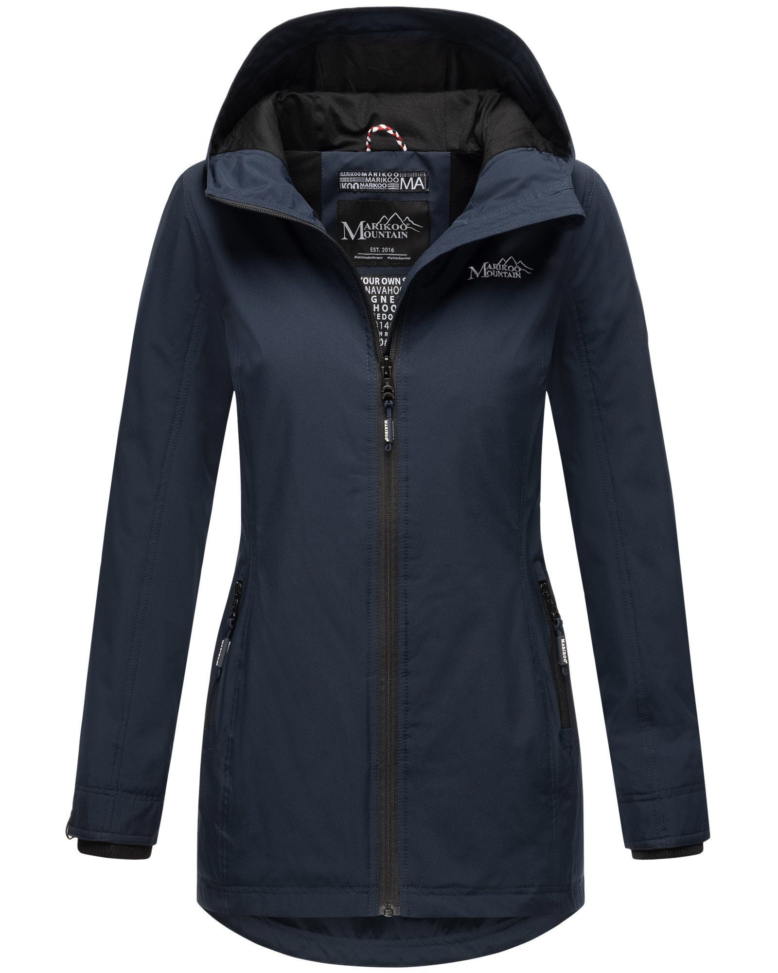 Kapuze Marikoo mit sportliche Übergangsjacke Navy Honigbeere Outdoorjacke