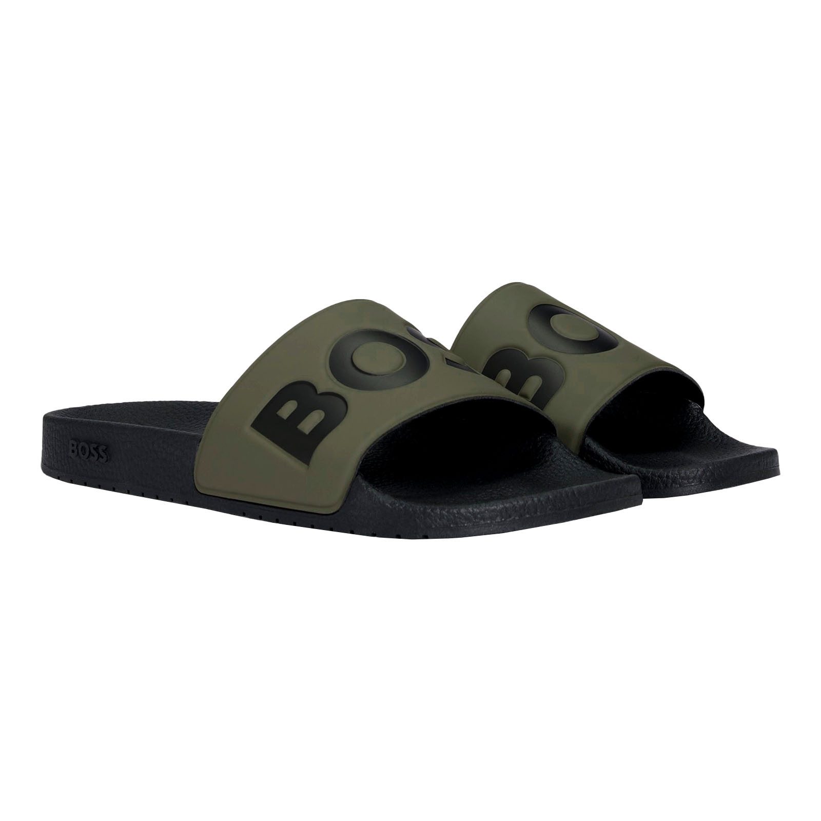 BOSS Aryeh Slid Badepantolette mit großem günstig online kaufen
