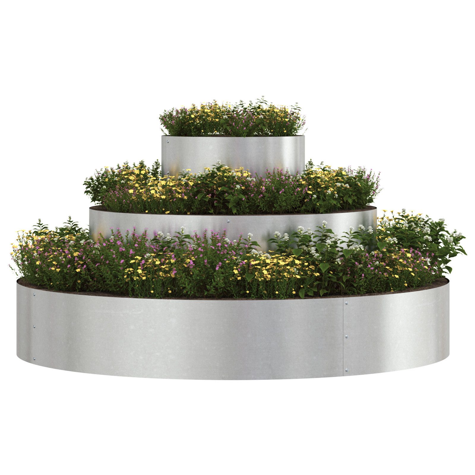 vidaXL Blumentopf Edelstahl Pflanzkübel Edelstahl Ø günstig online kaufen