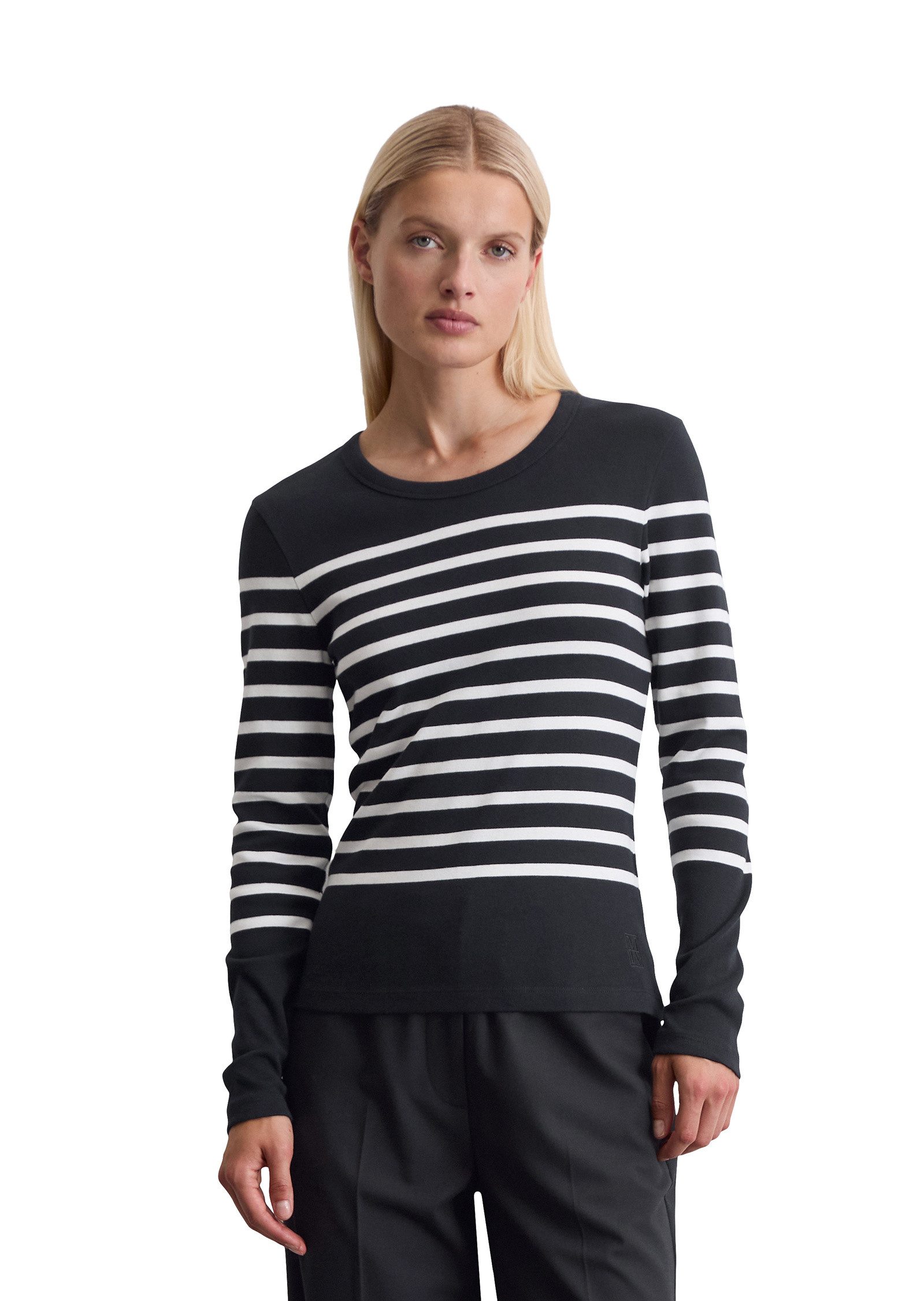 Marc O'Polo Langarmshirt aus reiner Bio-Baumwolle günstig online kaufen