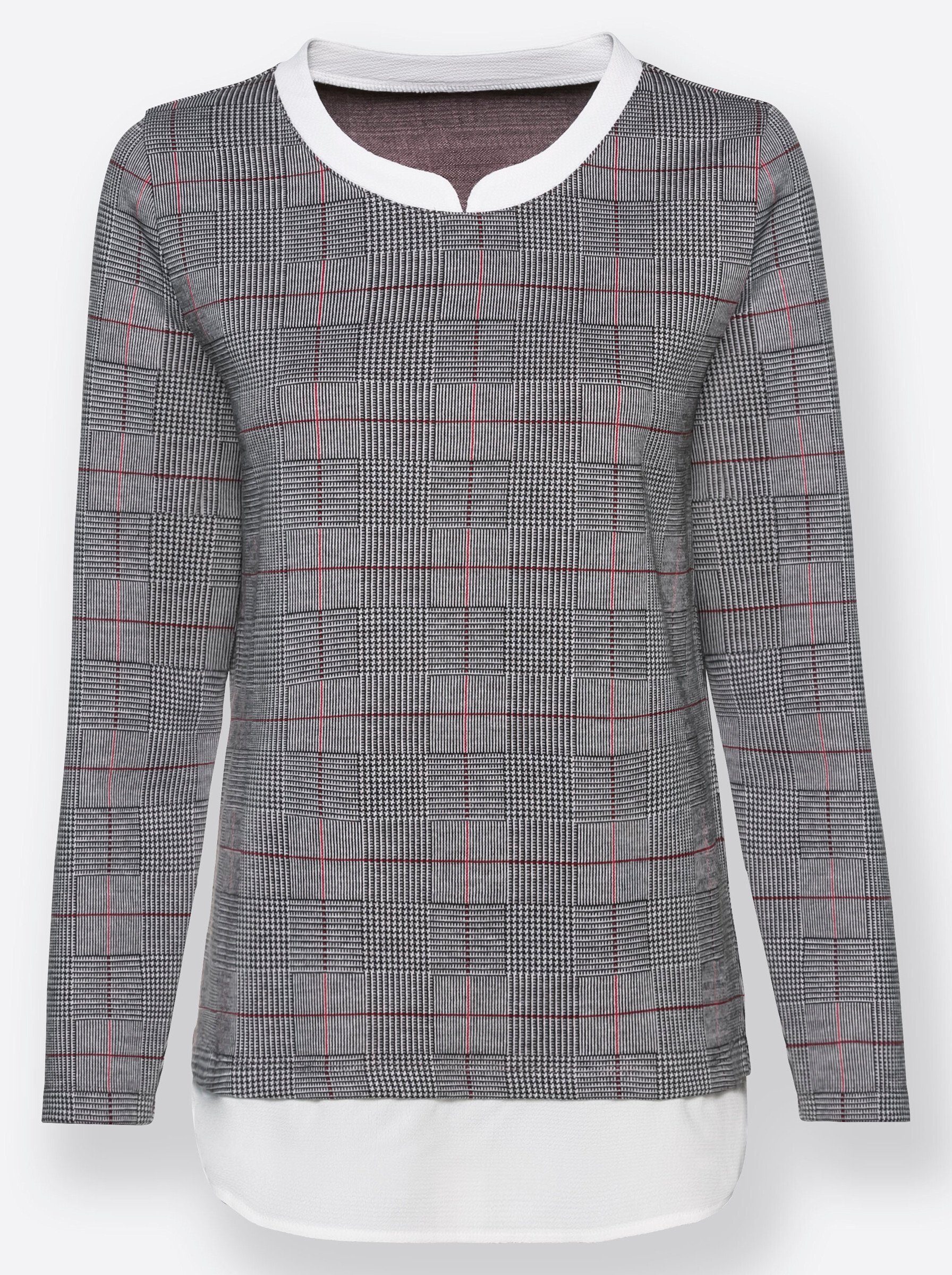 T-Shirt 2-in-1-Shirt Langarm