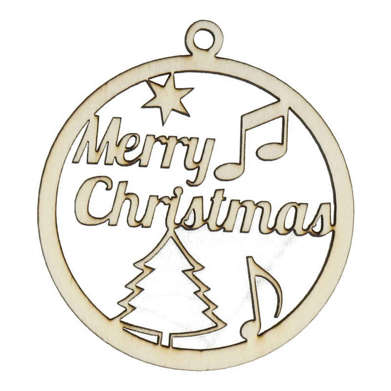 mugesh Weihnachtsbaumkugel Weihnachtskugel "Merry Christmas", für Musiker
